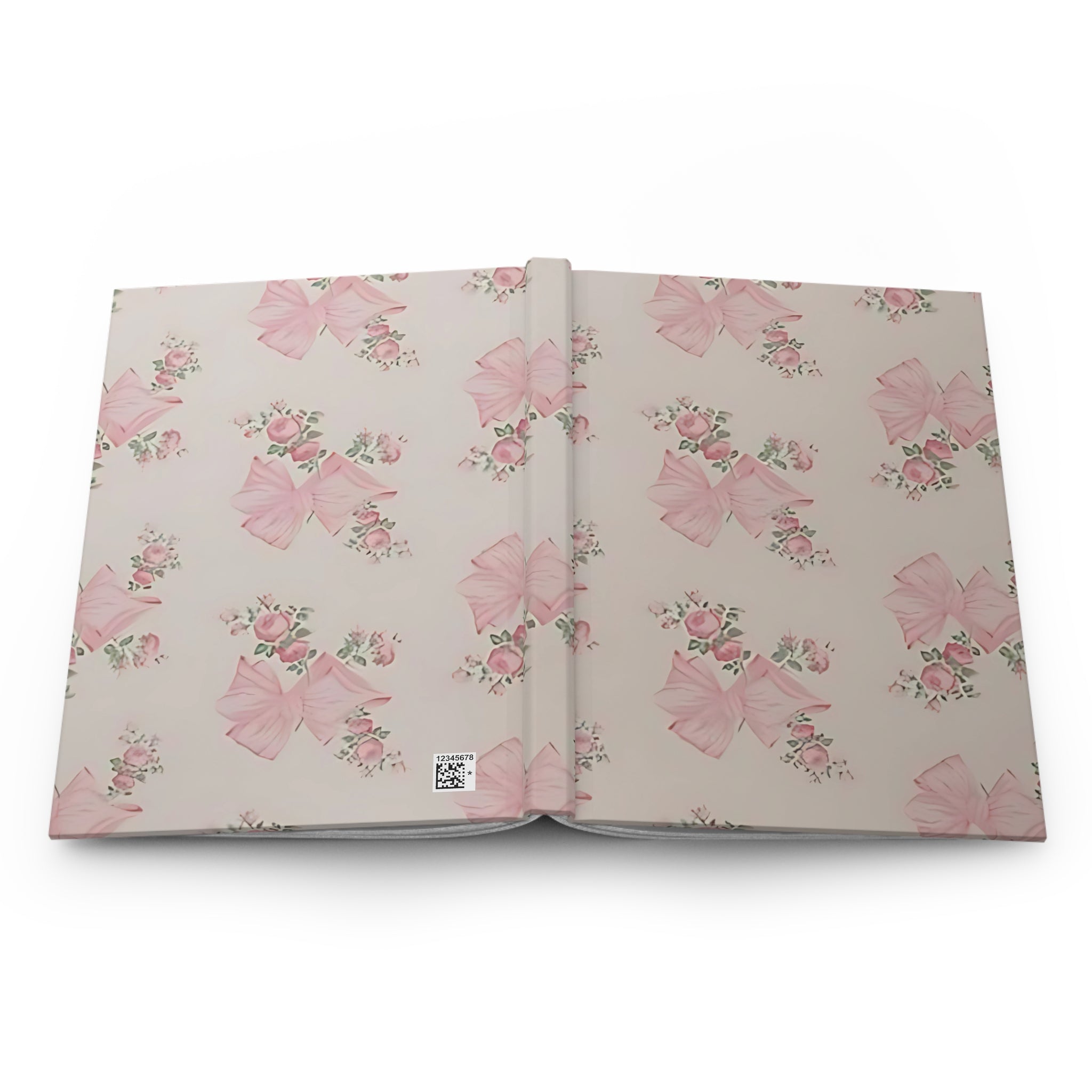 Customizable: Elegant Floral Hardcover Journal with Pink Bows, Gift for Writers, Notebooks for School, Journaling, Scrapbooking, Keepsake Book, [...]