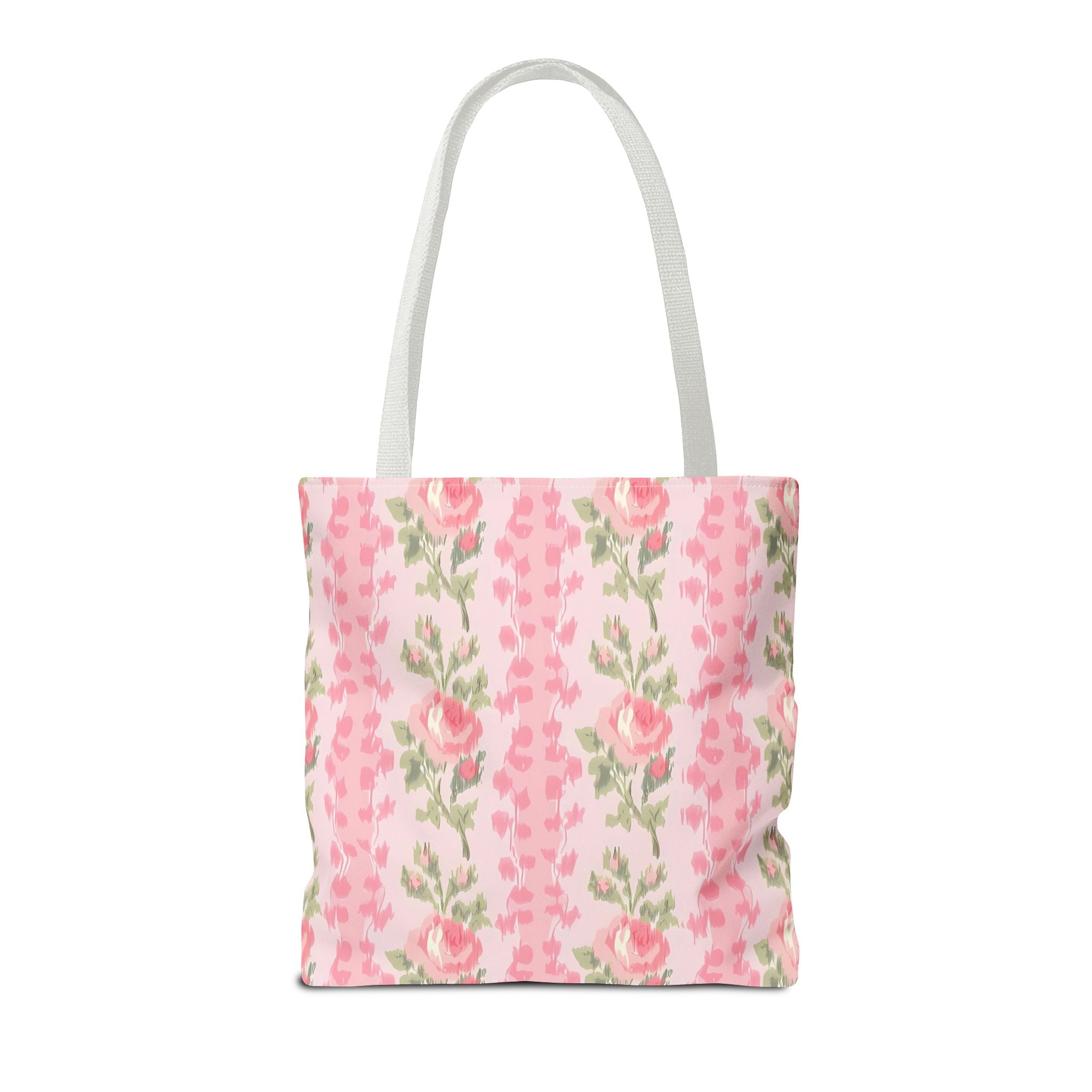 Customizable Elegant Pink Floral Tote