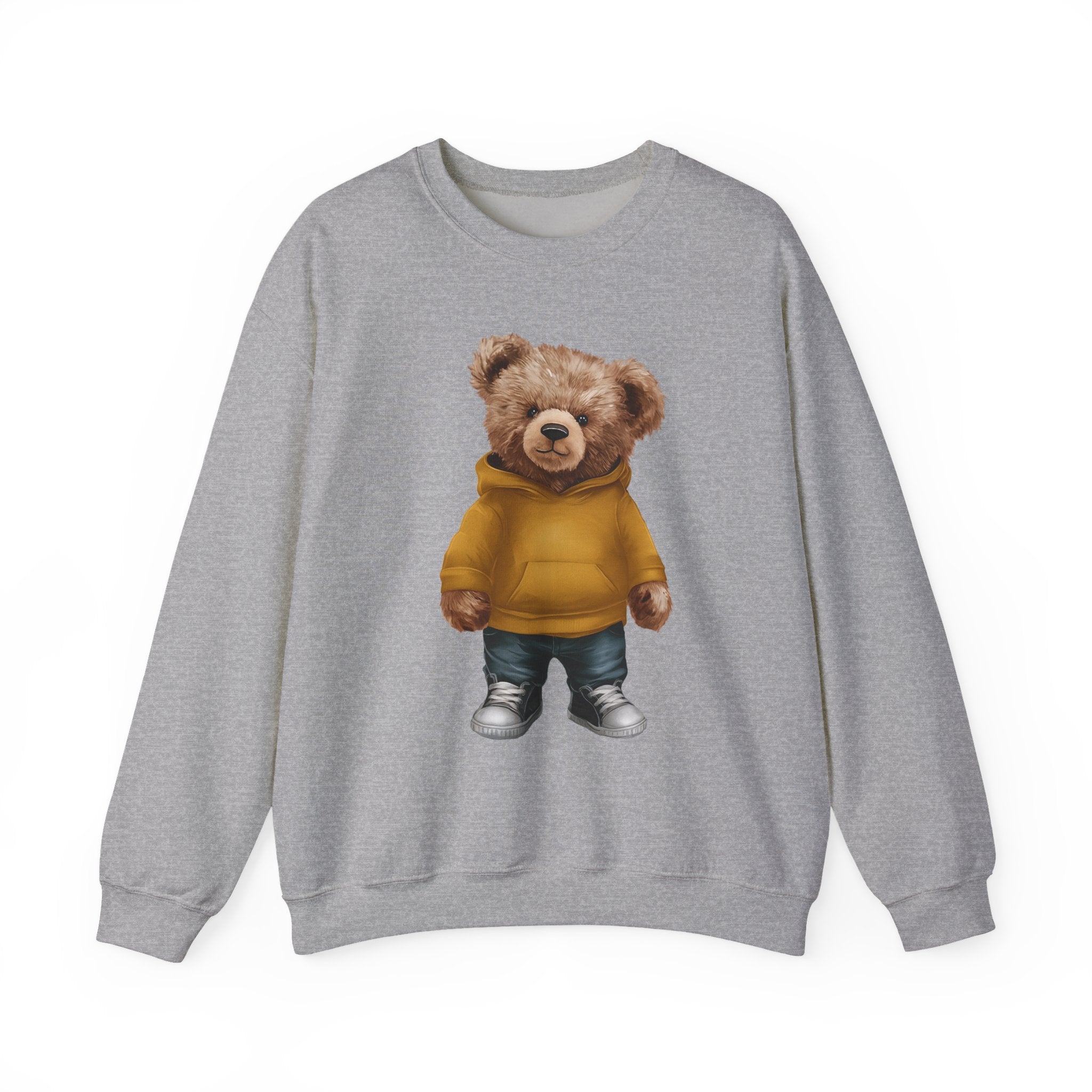 Customizable Bear with Gold Hoodie Crewneck