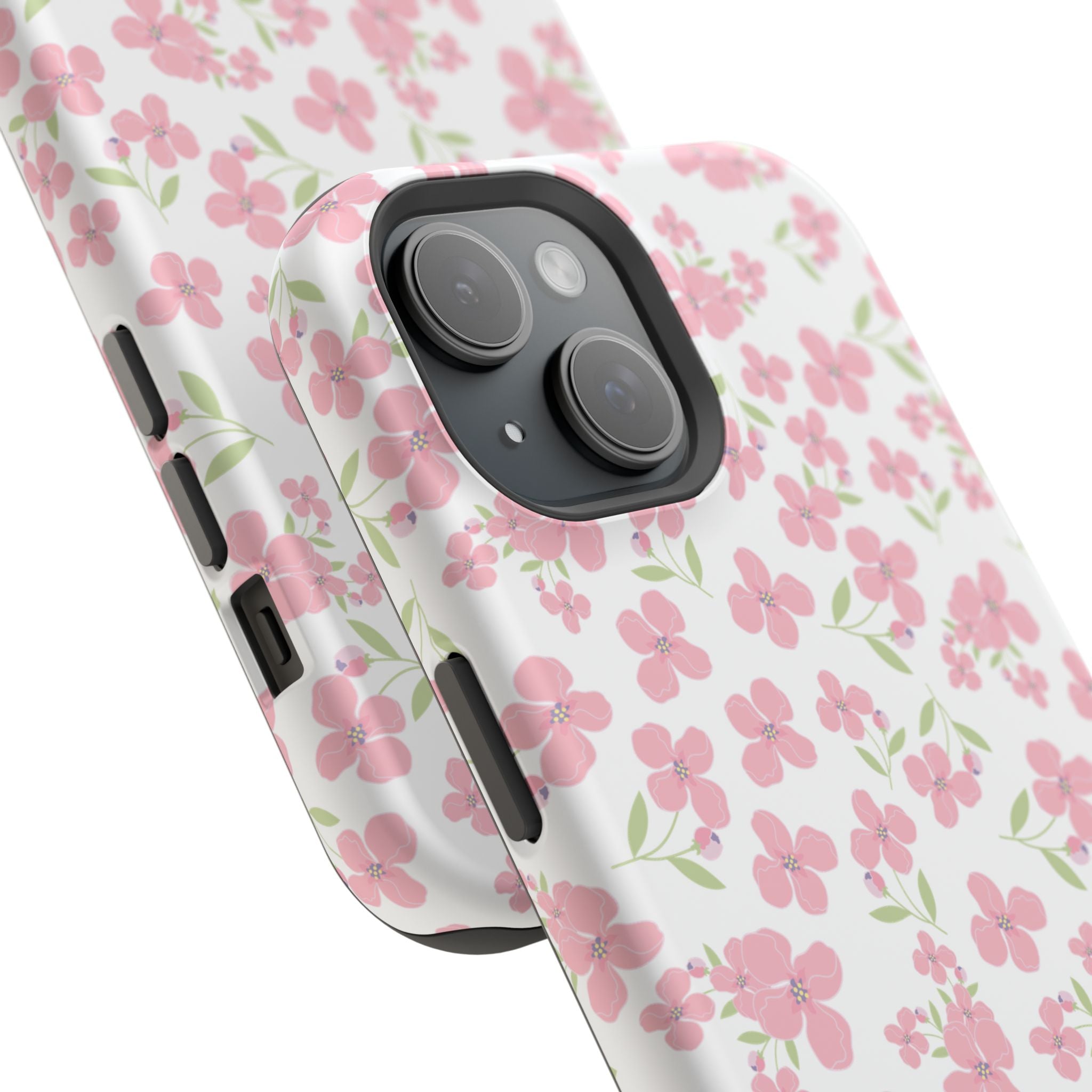 Customizable: Floral Impact-Resistant Phone Case
