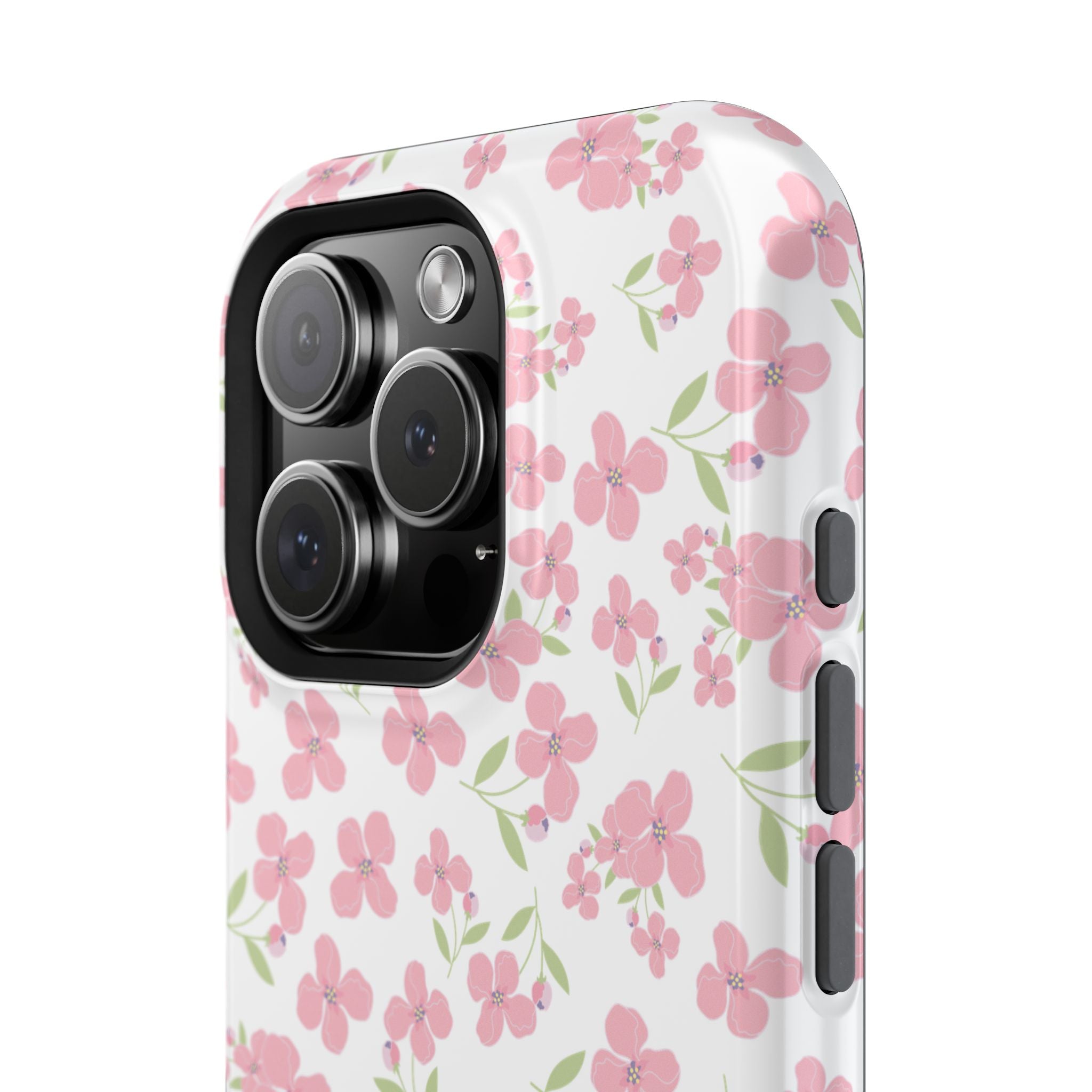 Customizable: Floral Impact-Resistant Phone Case
