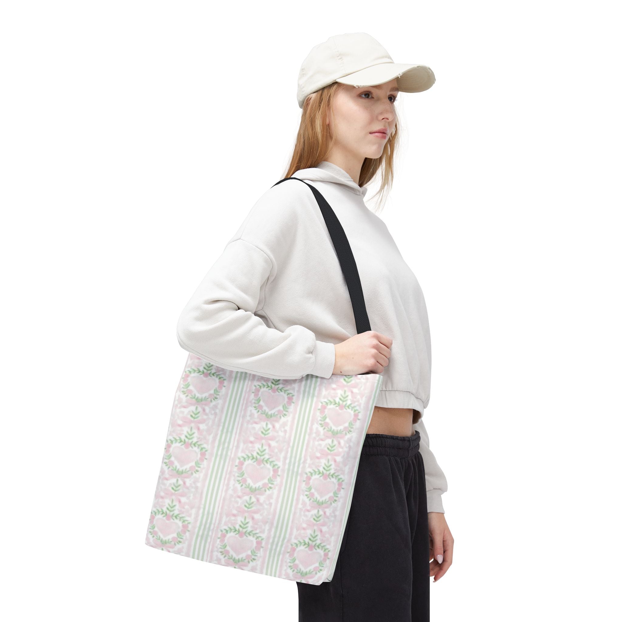 Romantic Floral Tote Bag,  Perfect for Shopping, Gifts, School, and Wedding