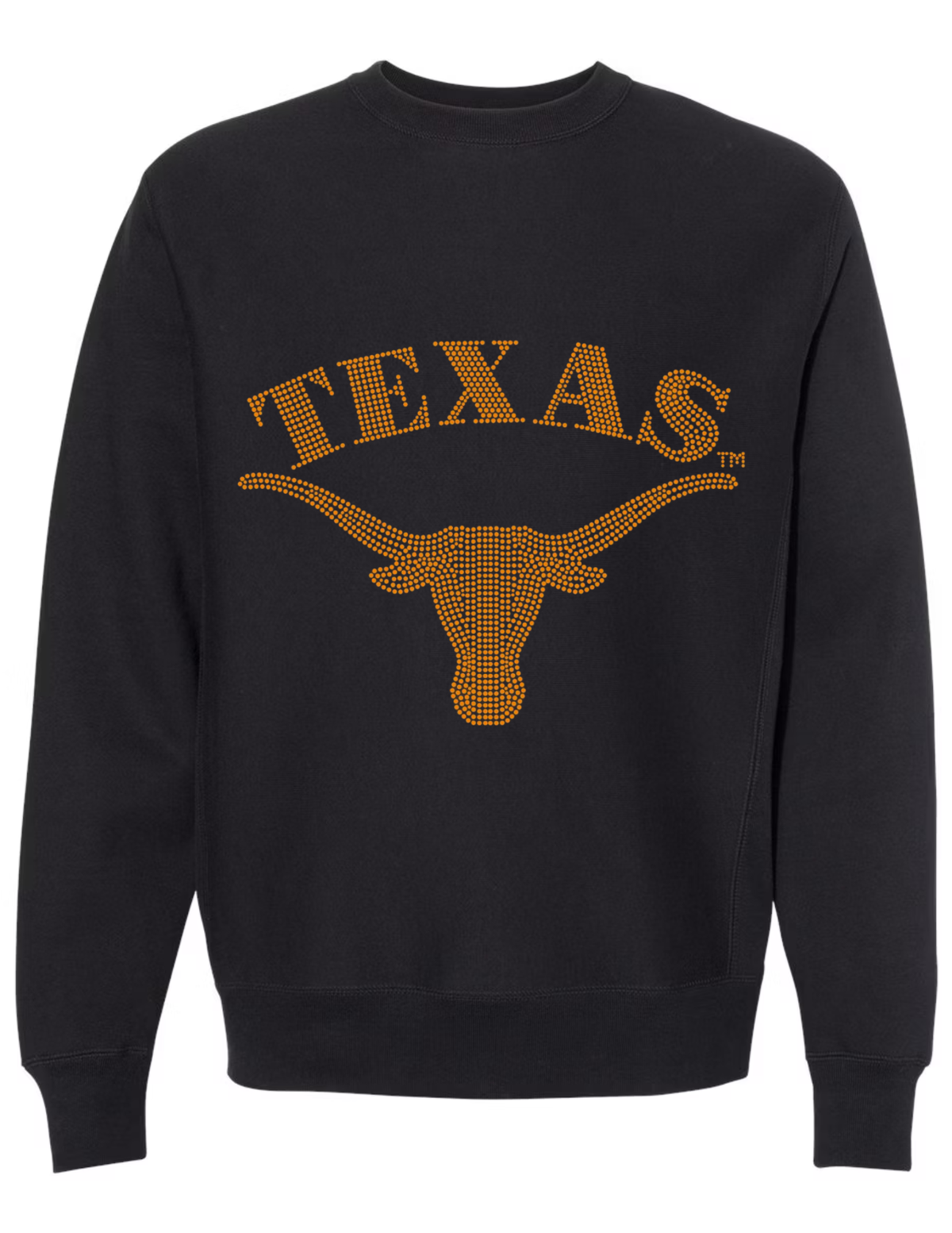 University of Texas-Austin Longhorn, Black Crewneck Sweatshirt