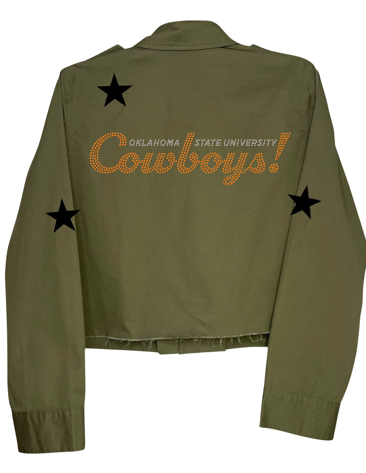 Oklahoma State Cowboys Army Green Shacket