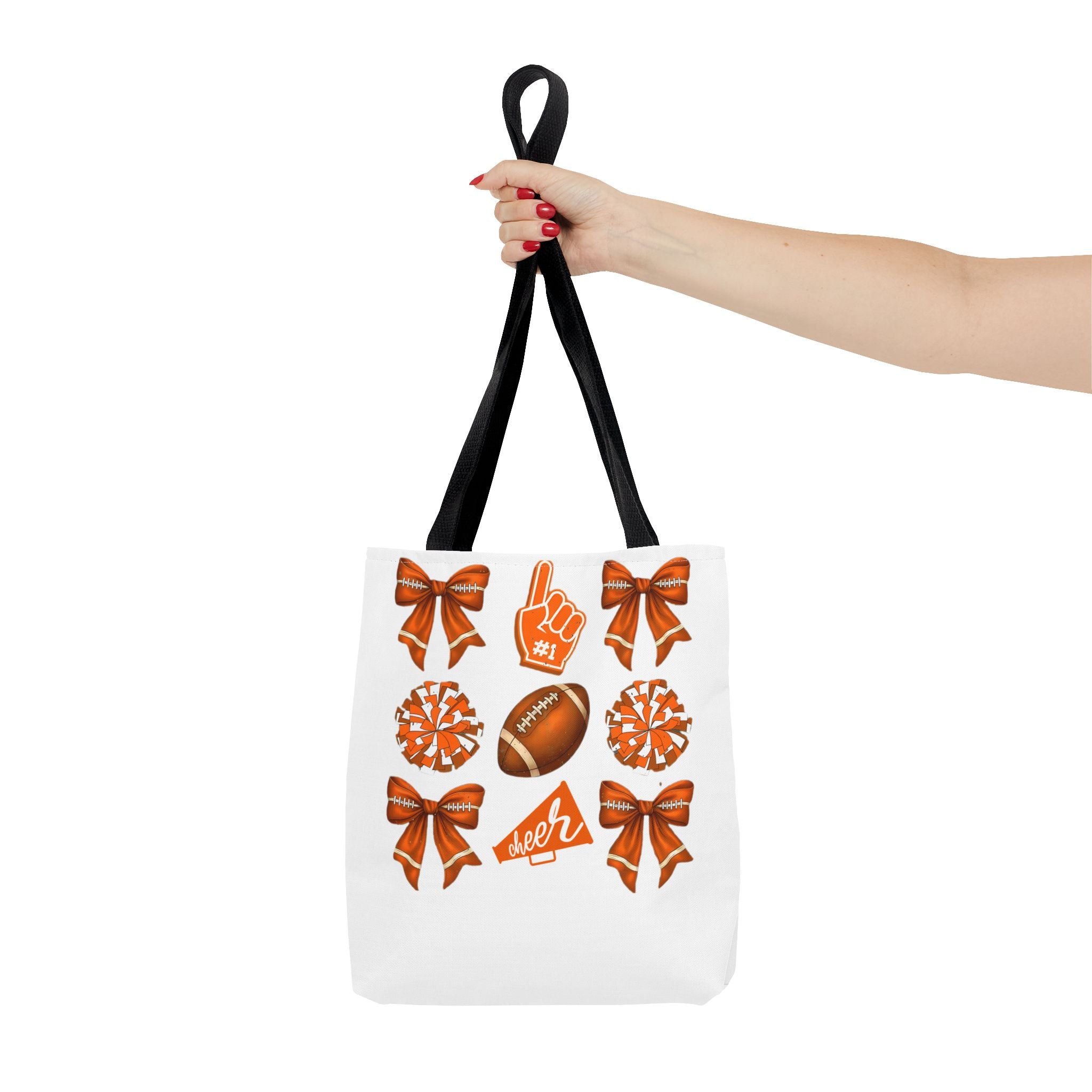 Orange Themed Game Day Tote Bag - College Commitment & Graduation Gift - School Pride Design