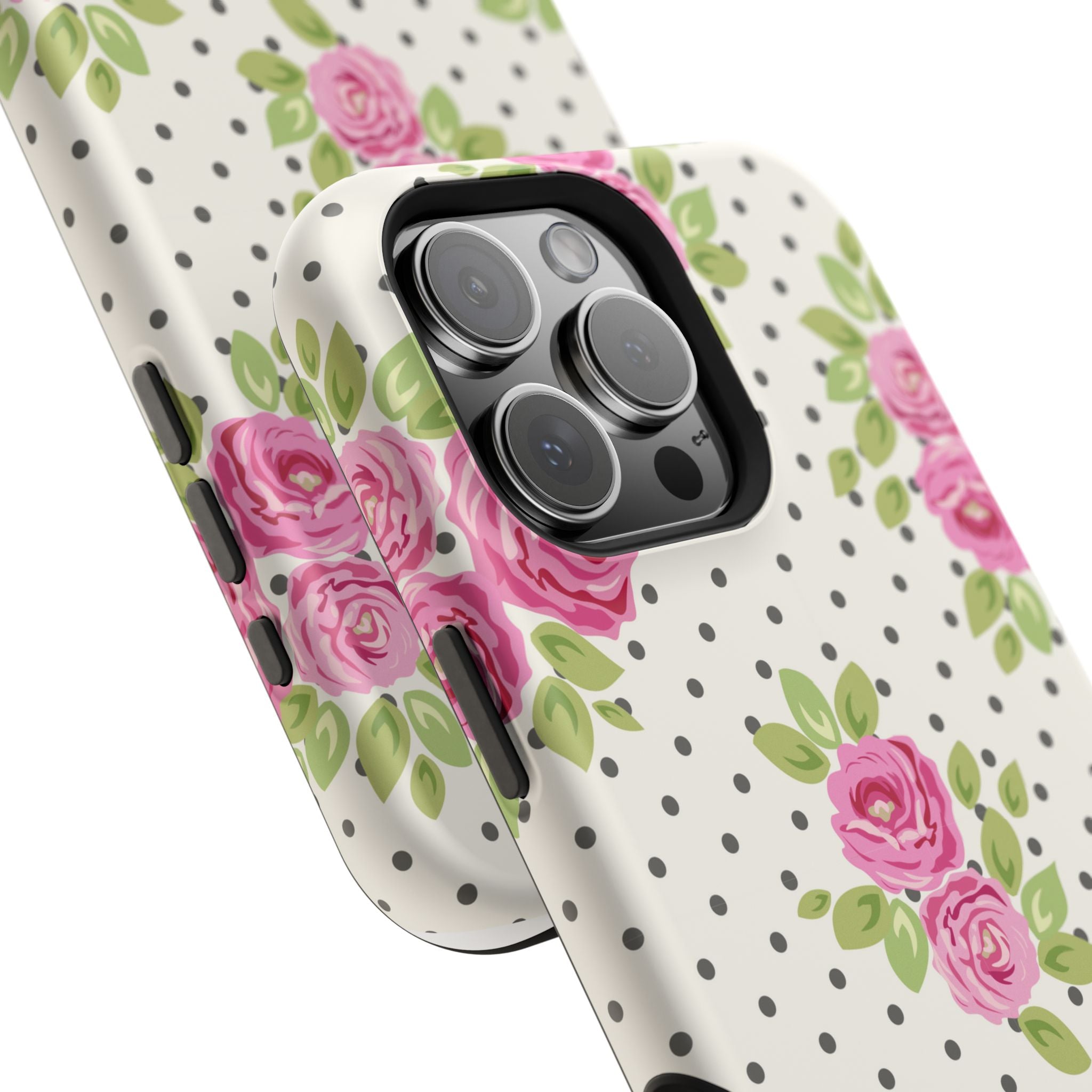 Customizable: Floral Polka Dot Phone Case