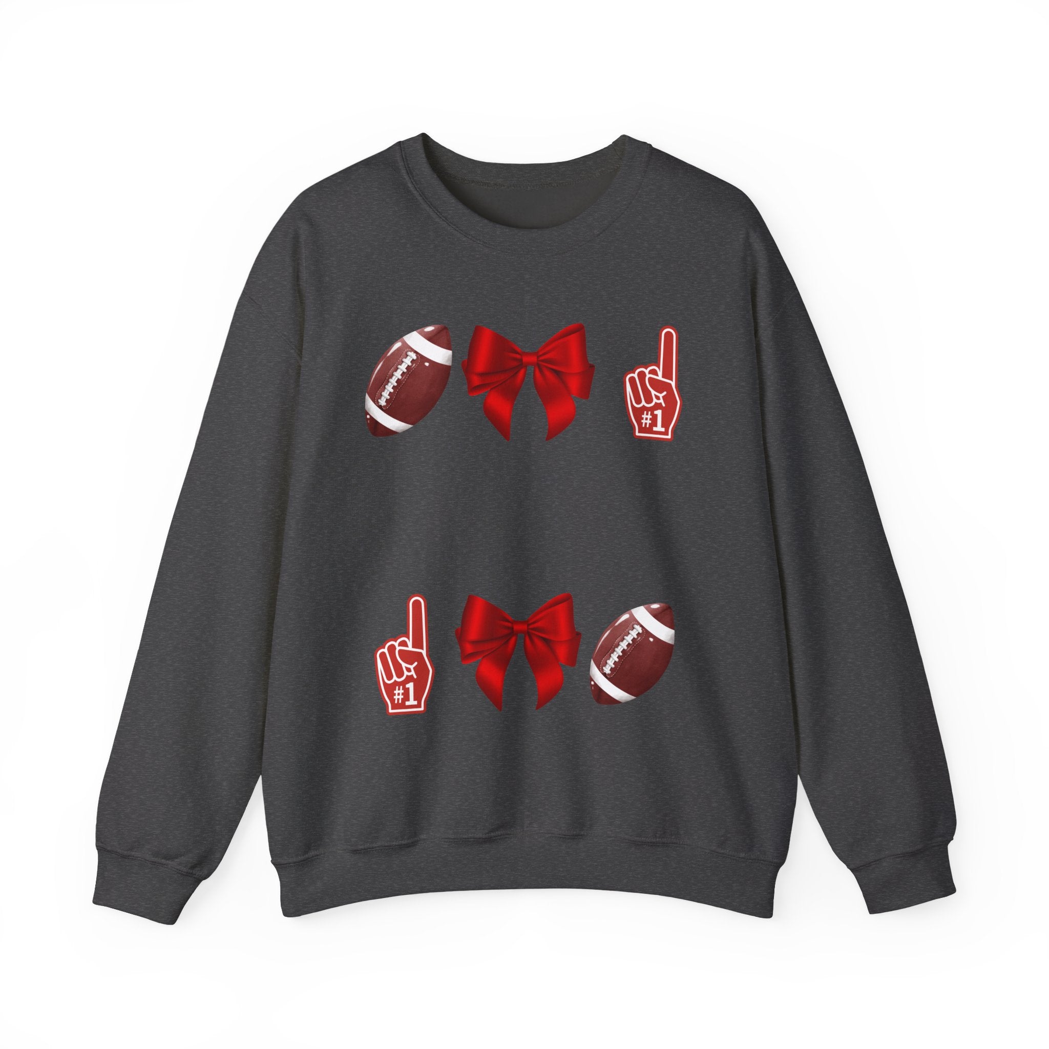 Customizable Red-Themed Game Day Sweatshirt