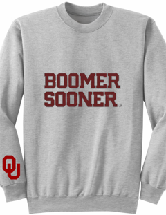 University of Oklahoma Boomer Sooner Gray Sweatshirt