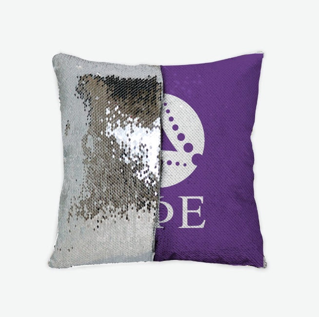 Delta Phi Epsilon Sequin Pillow Cover