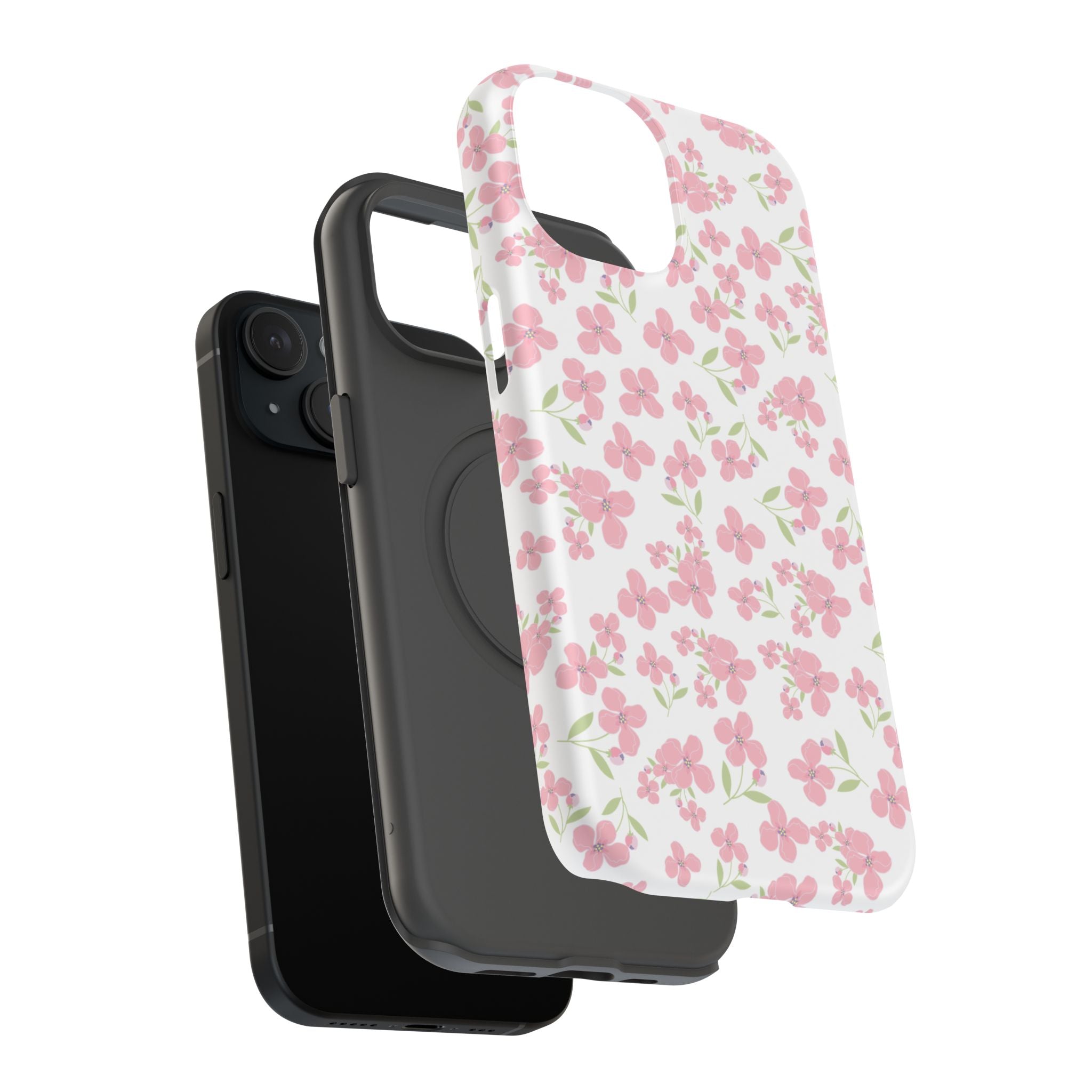 Customizable: Floral Impact-Resistant Phone Case