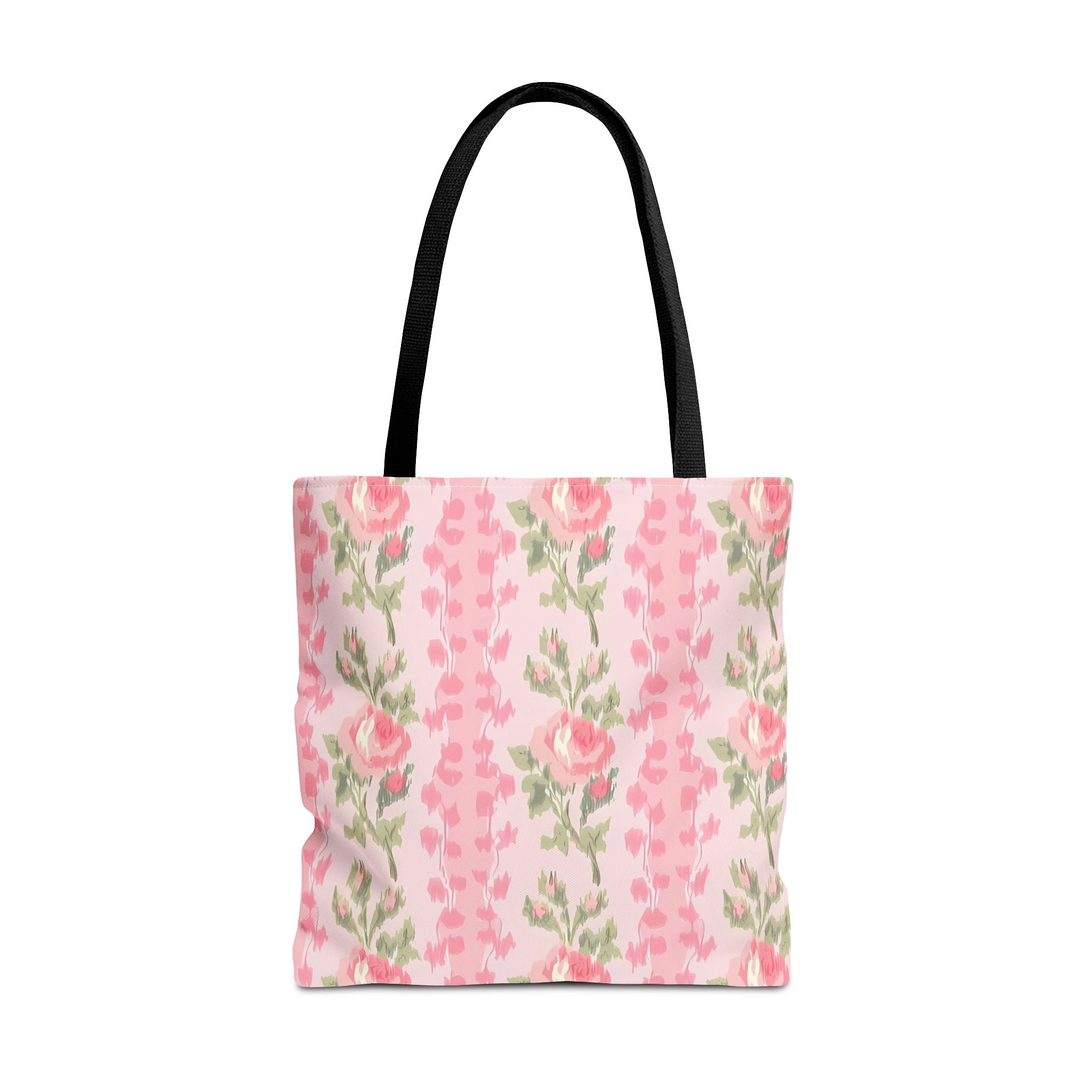 Customizable Elegant Pink Floral Tote