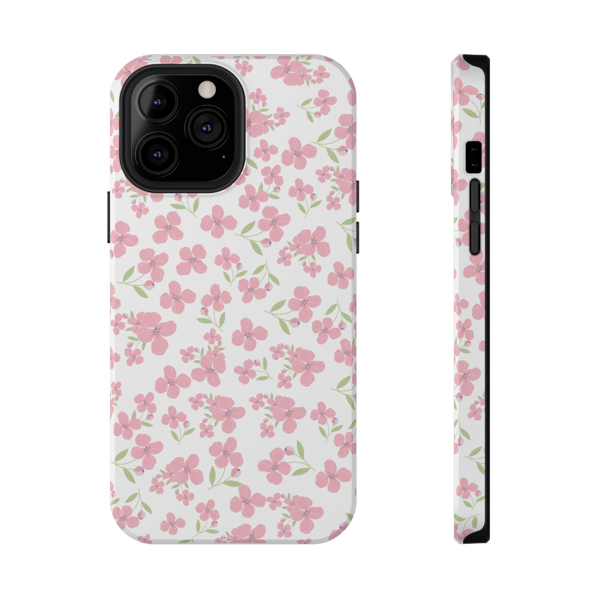Customizable: Floral Impact-Resistant Phone Case