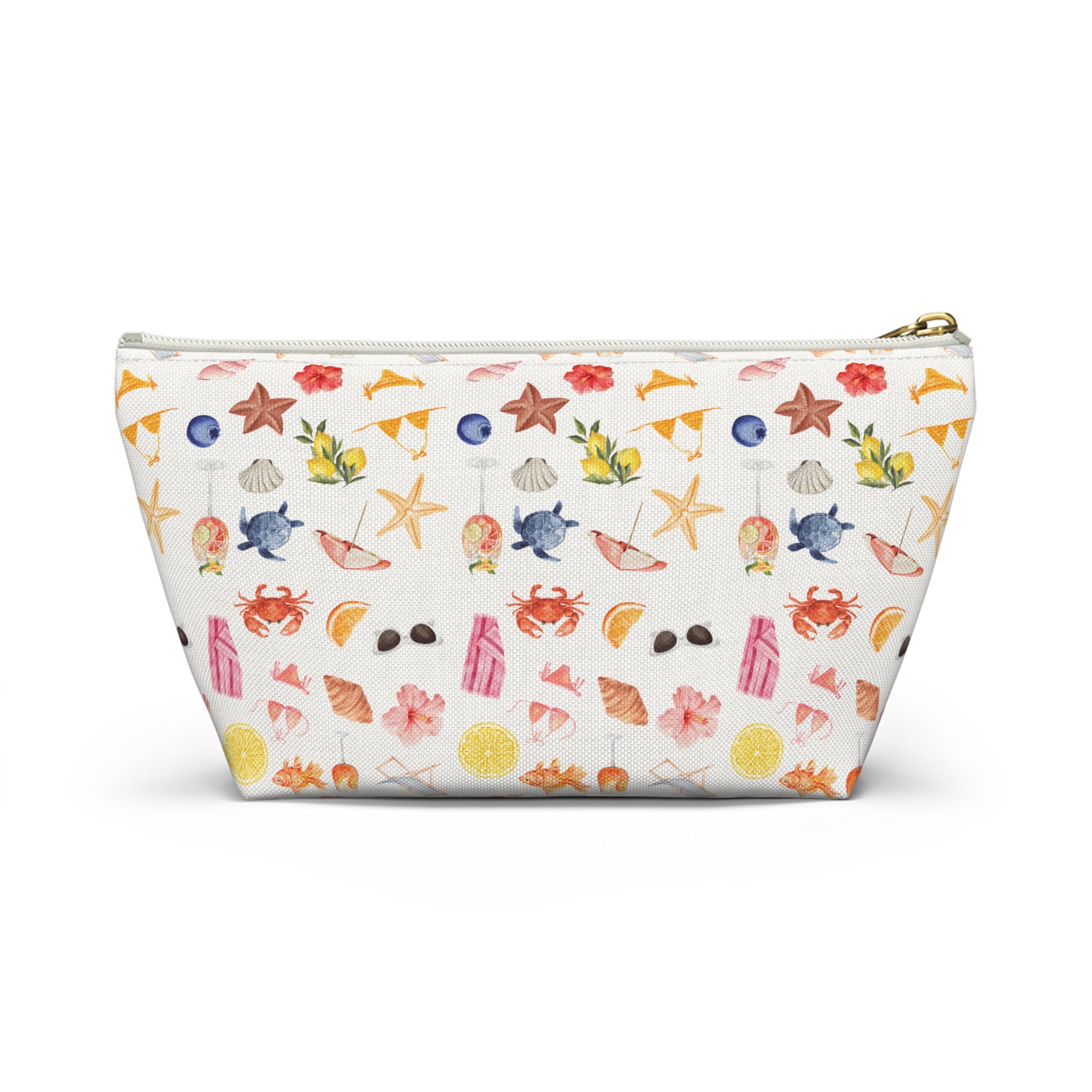 Customizable Beach-Themed Accessory/Makeup Pouch