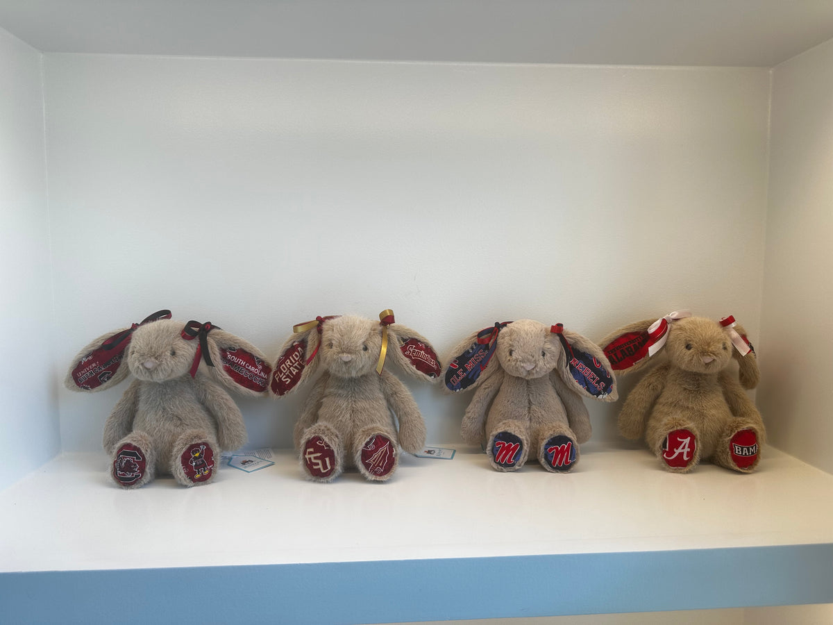 University of Mississippi (Ole Miss) Custom College Jellycat Bashful Bunny