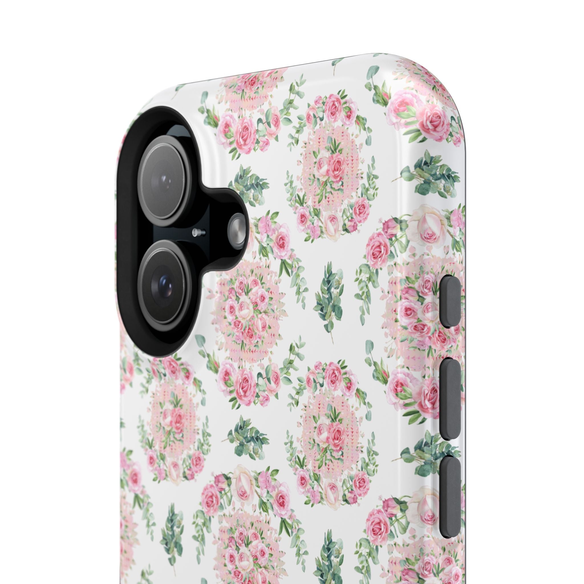 Customizable: Floral Impact-Resistant Phone Case