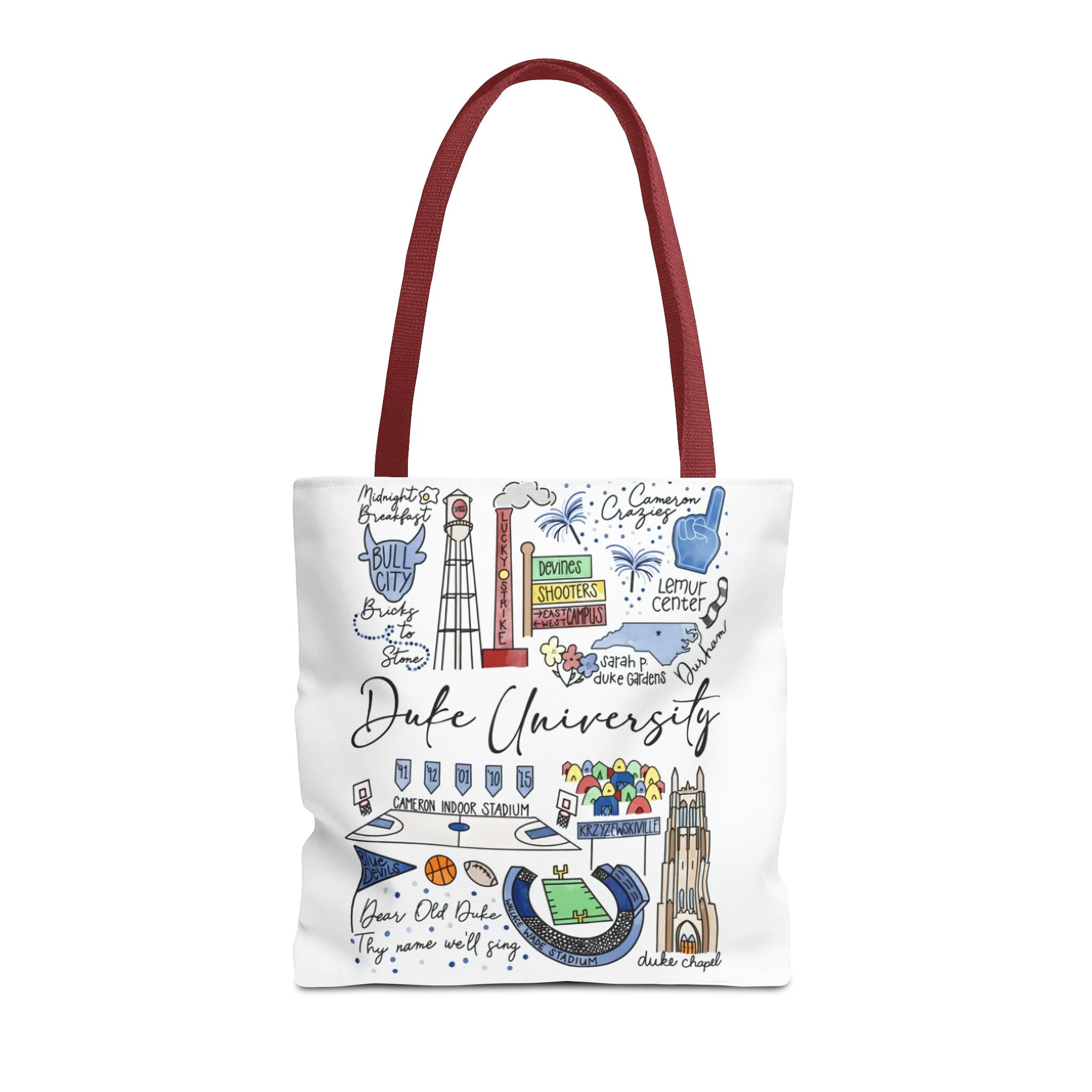 Duke University Tote Bag, College Spirit Bag, Campus Life Accessory, School Pride Gift, Eco-Friendly Shopping Bag
