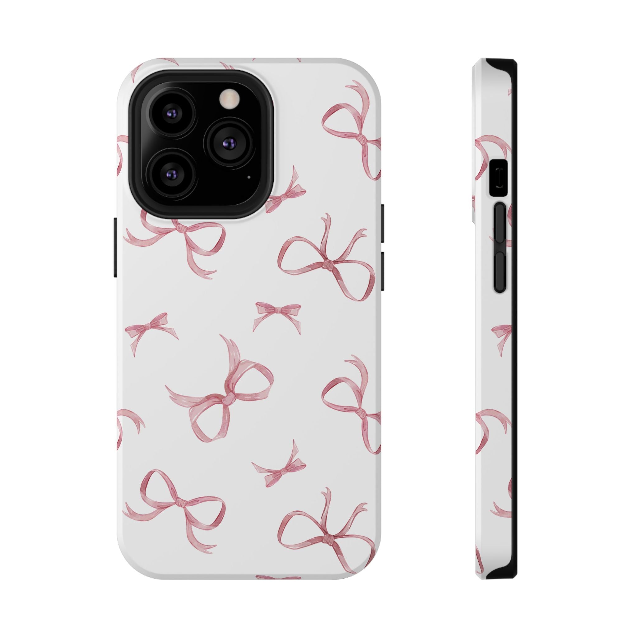 Customizable: Coquette Bow Stylish Impact-Resistant Phone Case