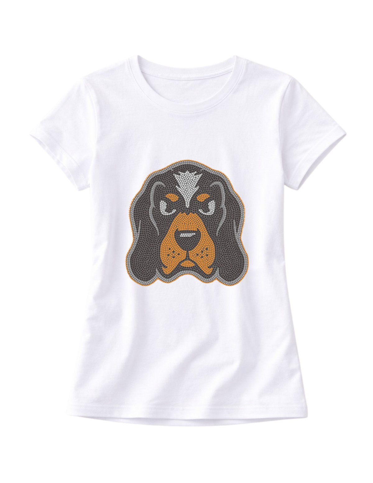 Tennessee Vols Smokey White Crewneck Short Sleeve T-Shirt