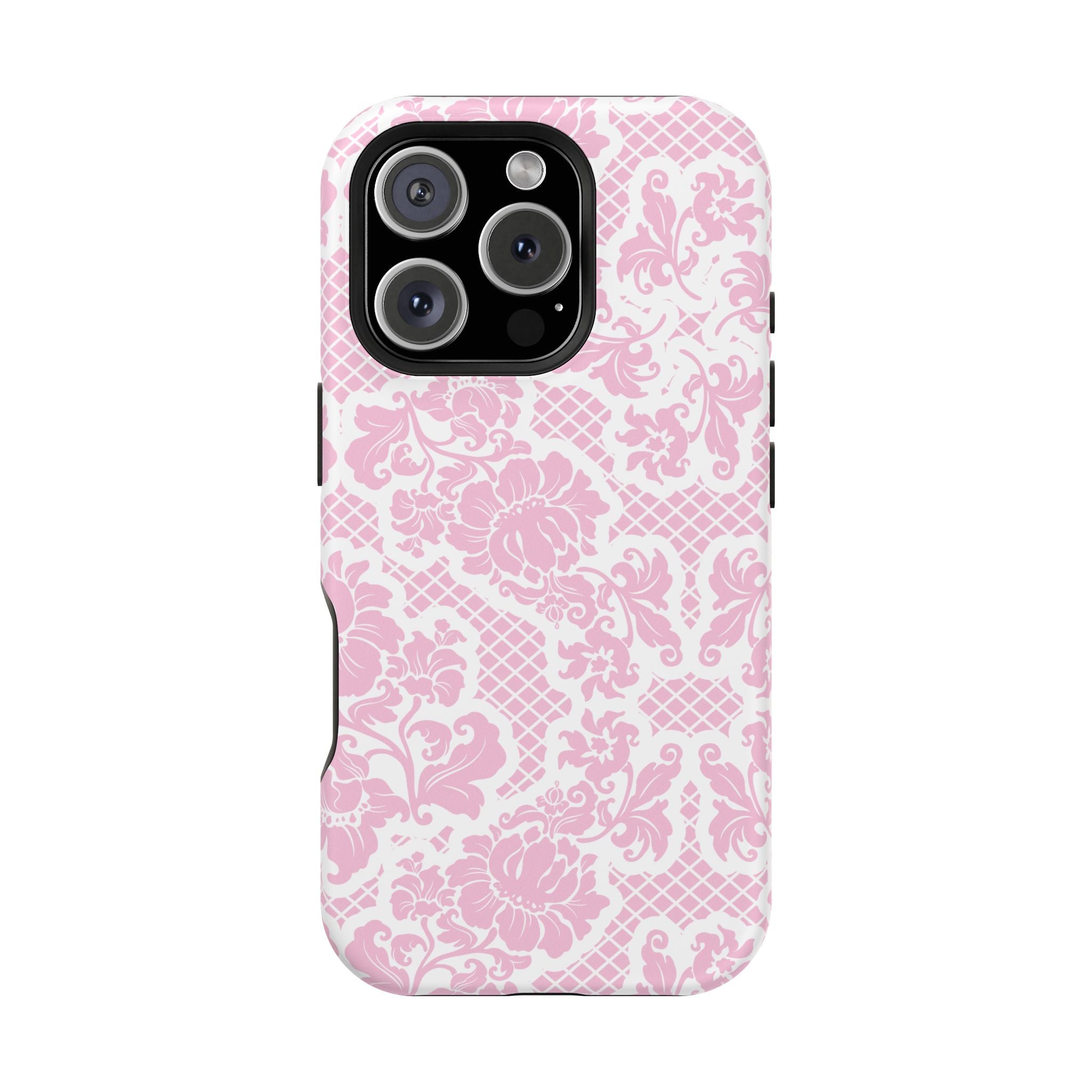 Customizable: Pink Lace Inspired Elegantly Chic Impact-Resistant Case