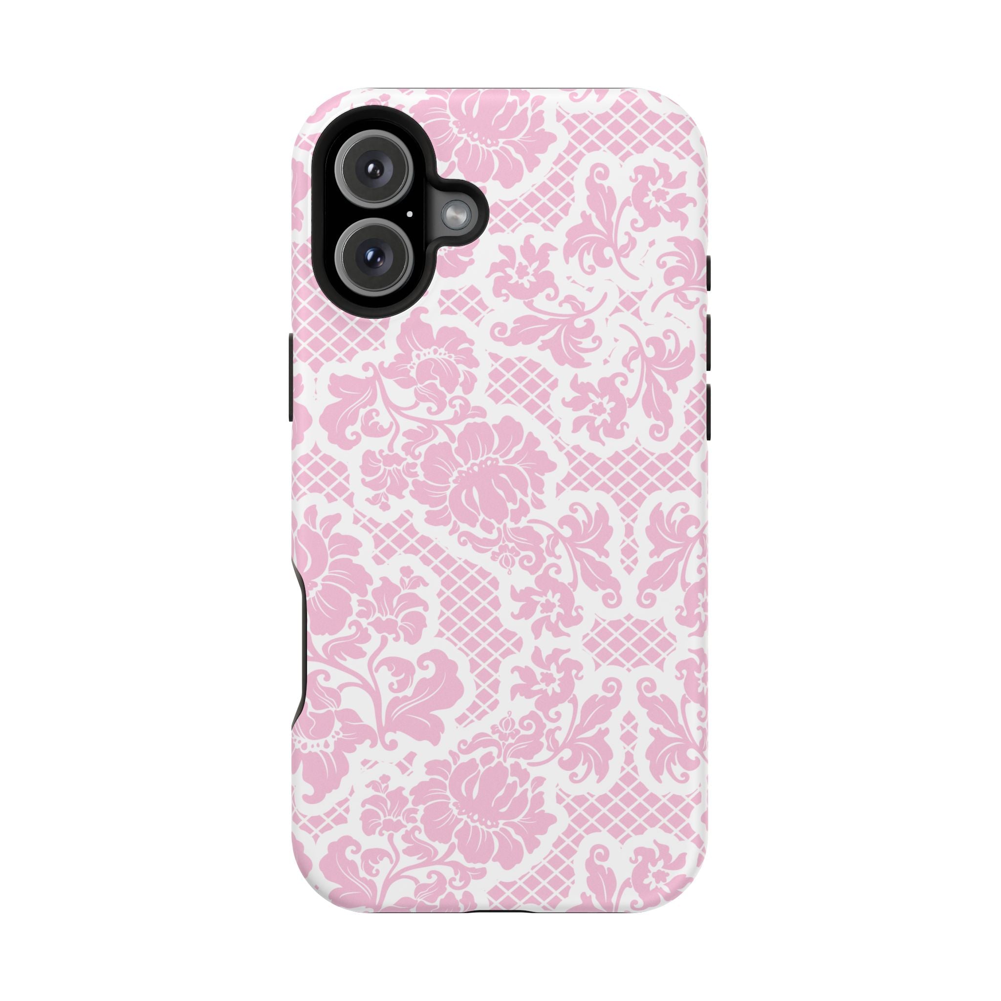 Customizable: Pink Lace Inspired Elegantly Chic Impact-Resistant Case