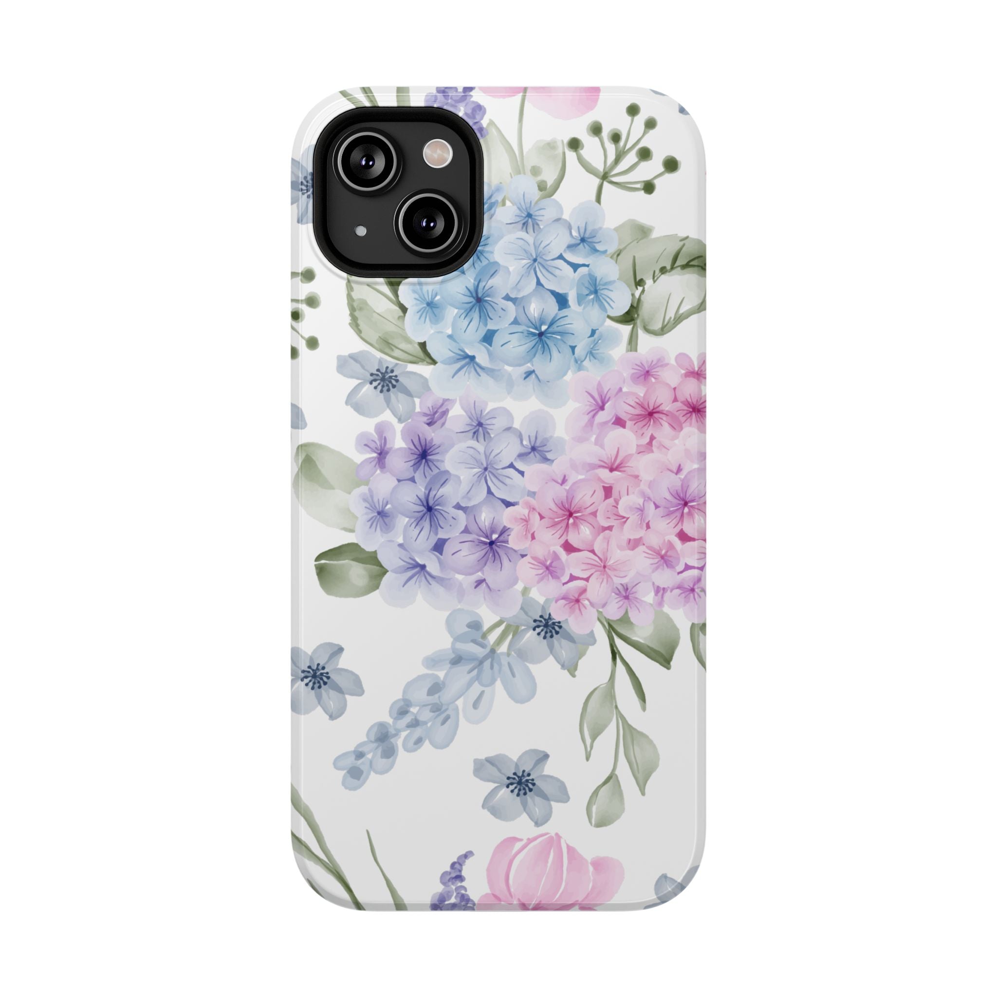 Customizable: Floral Hydrangea Impact-Resistant Phone Case
