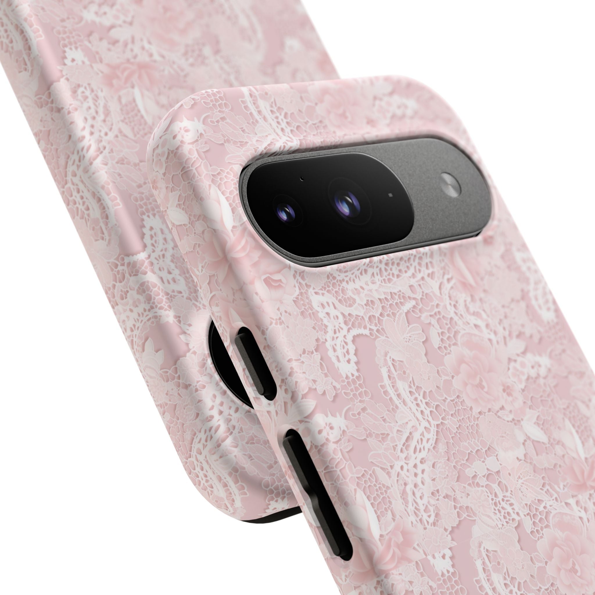 Customizable: Pink Floral Phone Case, Stylish Tough Cases, Unique Gift for Her, Cute Phone Accessories, Floral Tech Cover