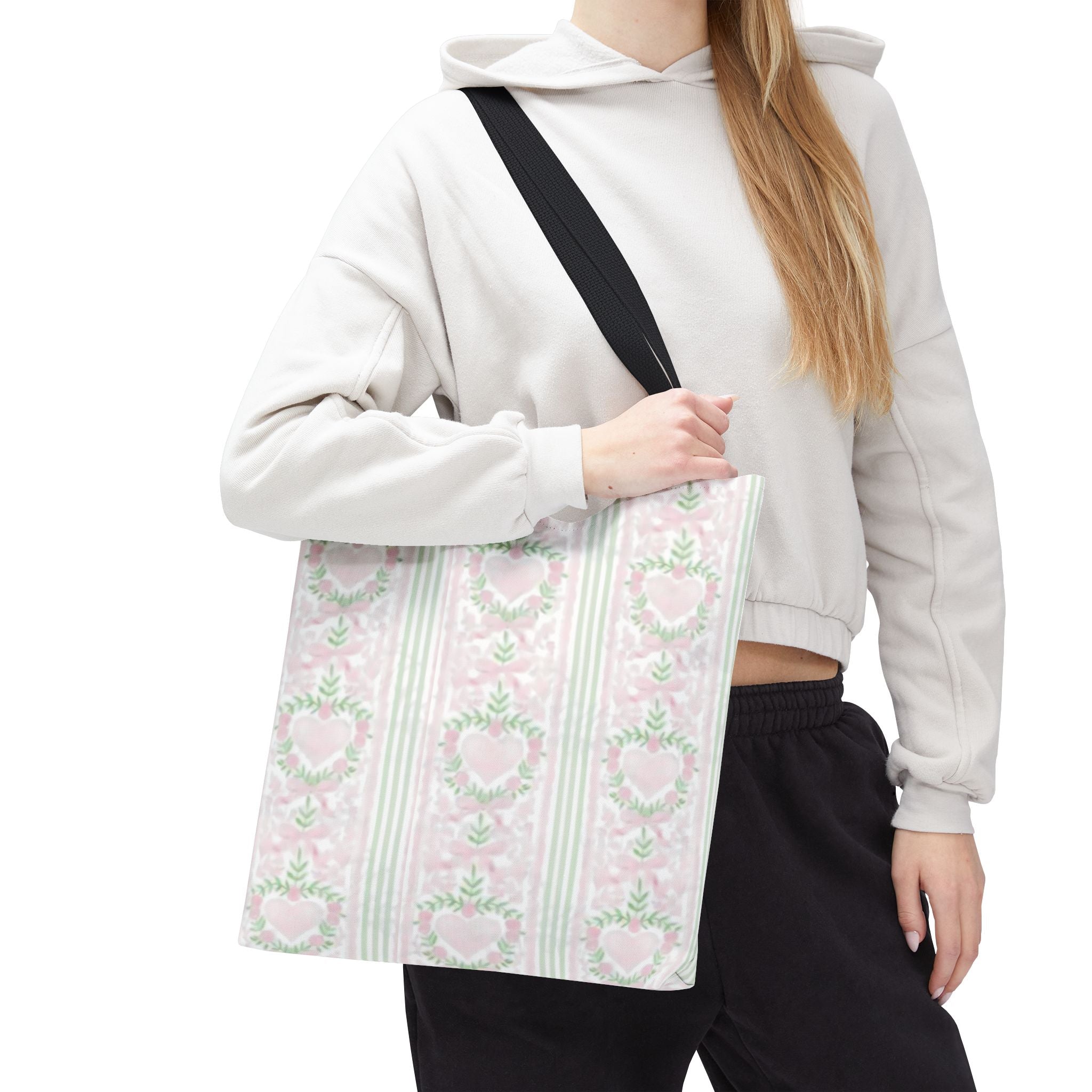 Romantic Floral Tote Bag,  Perfect for Shopping, Gifts, School, and Wedding