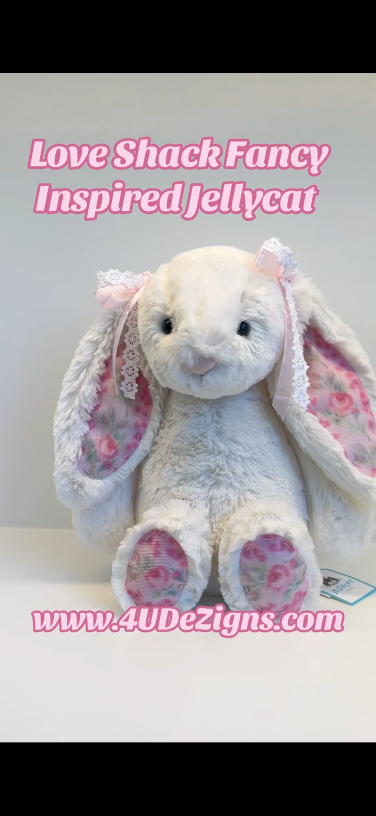 LoveShackFancy Inspired Custom Jellycat Bunny