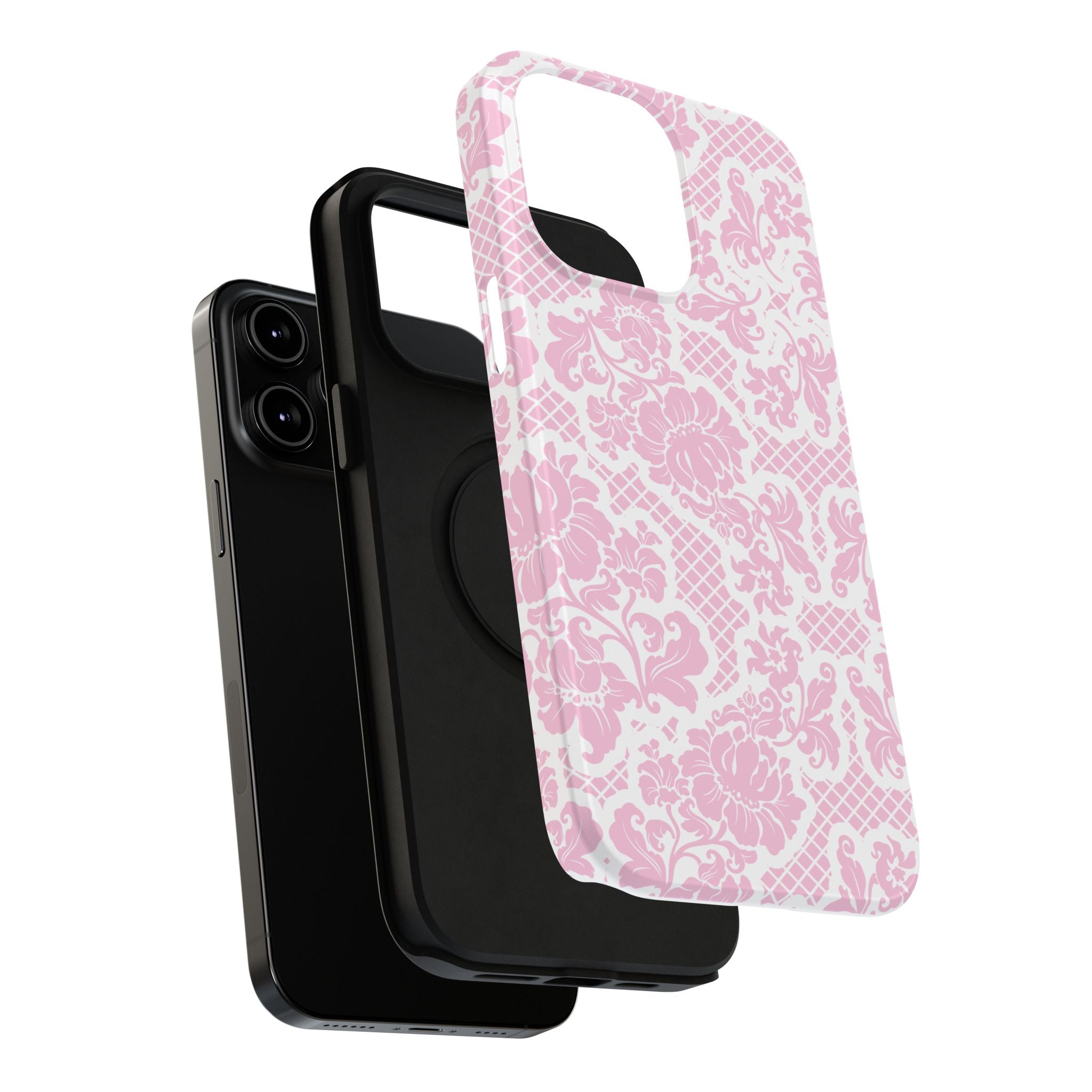 Customizable: Pink Lace Inspired Elegantly Chic Impact-Resistant Case