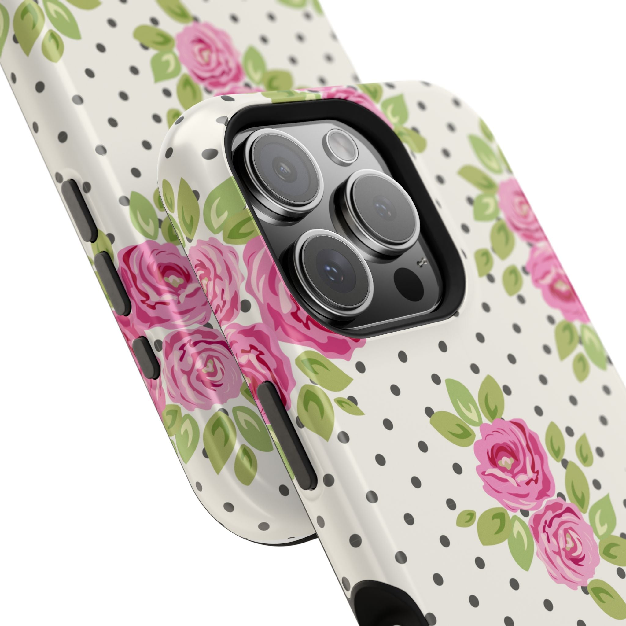 Customizable: Floral Polka Dot Phone Case