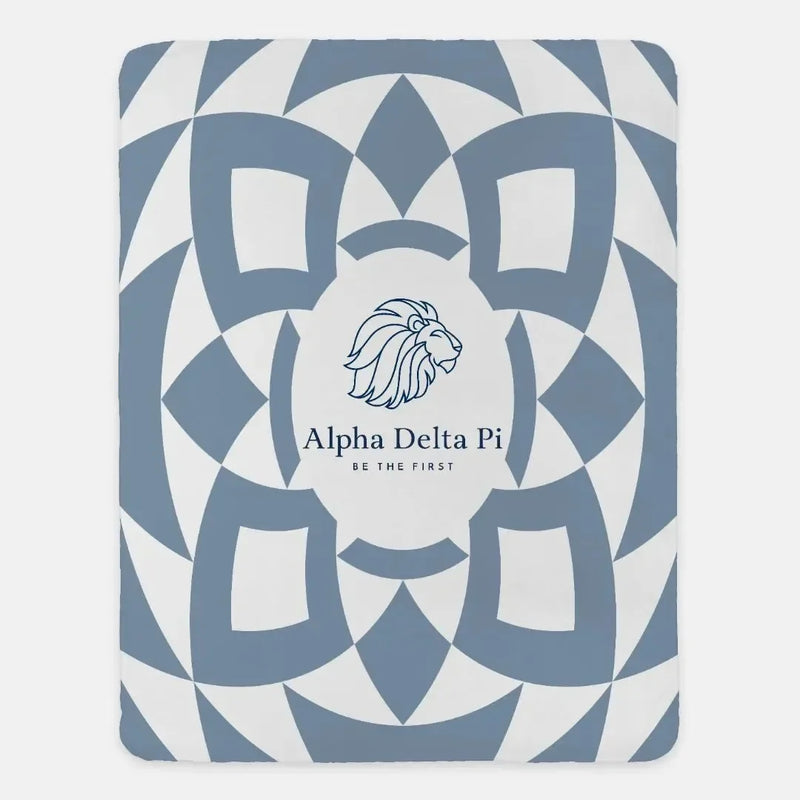 Alpha Delta Pi XL 60x80 Sherpa Throw Blanket - Horizon Tribal