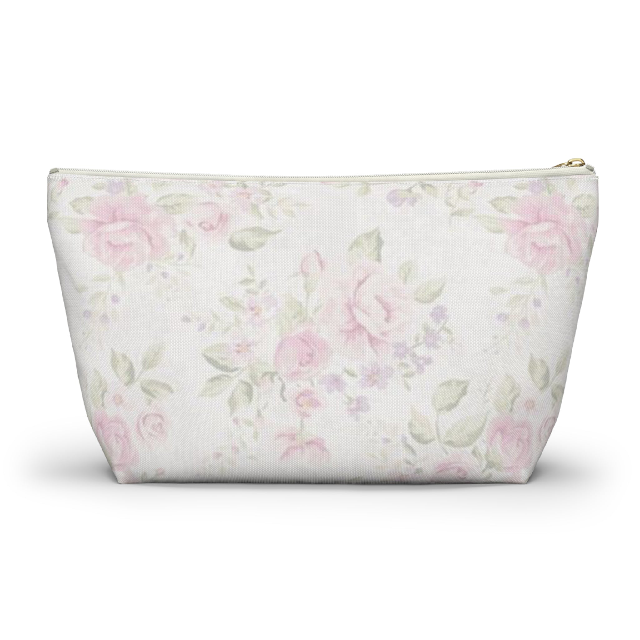 Floral Accessory Pouch, Makeup Bag, Travel Organizer, Gift for Her, Cosmetic Case, Floral Print Pouch