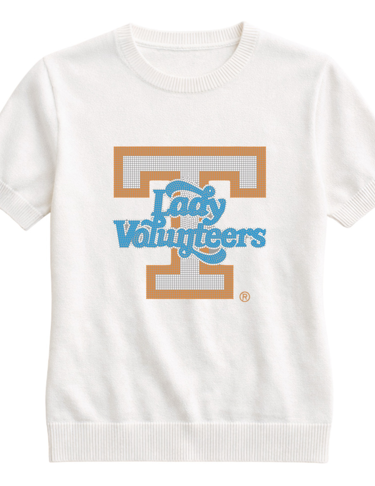 Tennessee Lady Volunteers T Ivory Short Sleeve Sweater