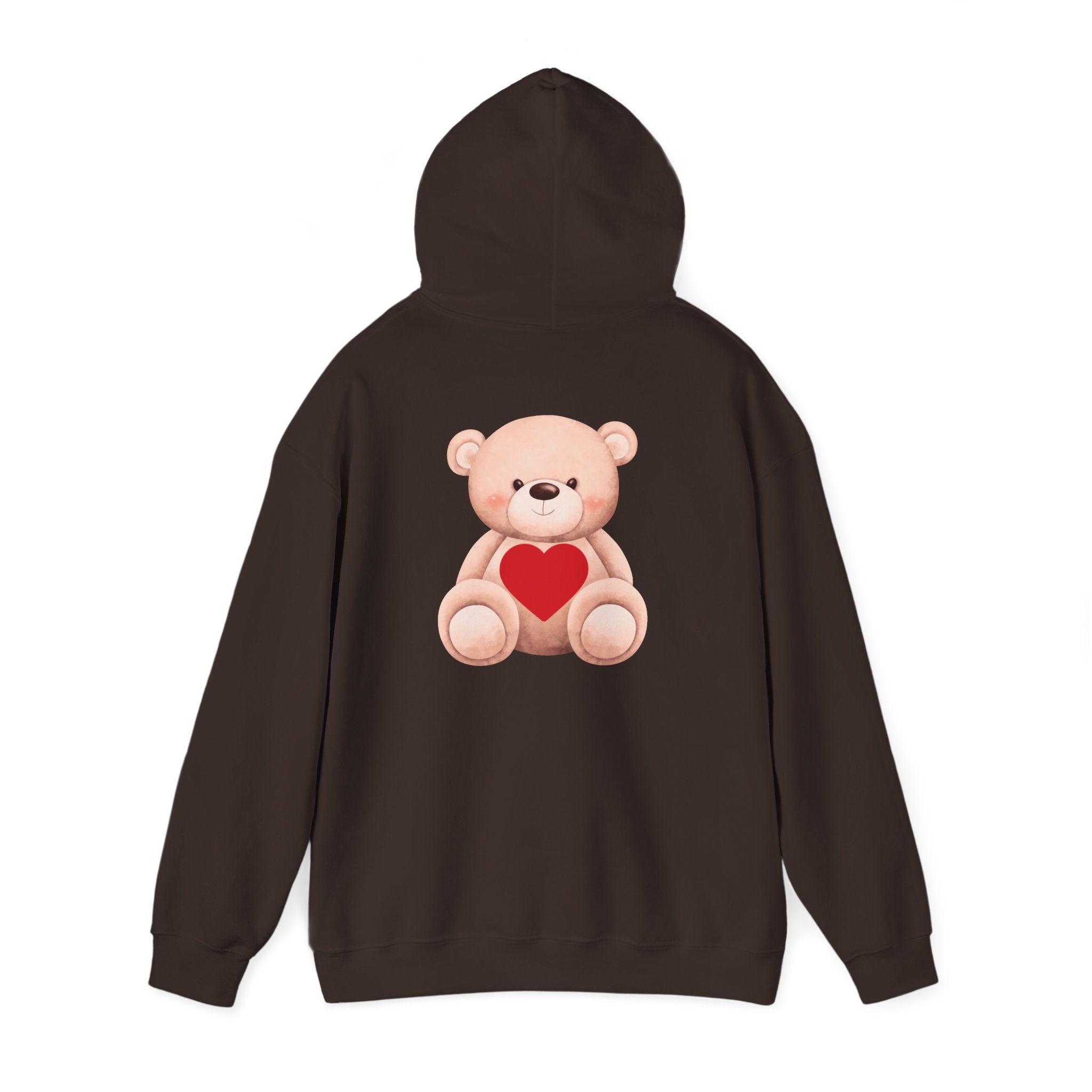 Customizable: Bear Heart Hoodie - Personalizable School Spirit Apparel