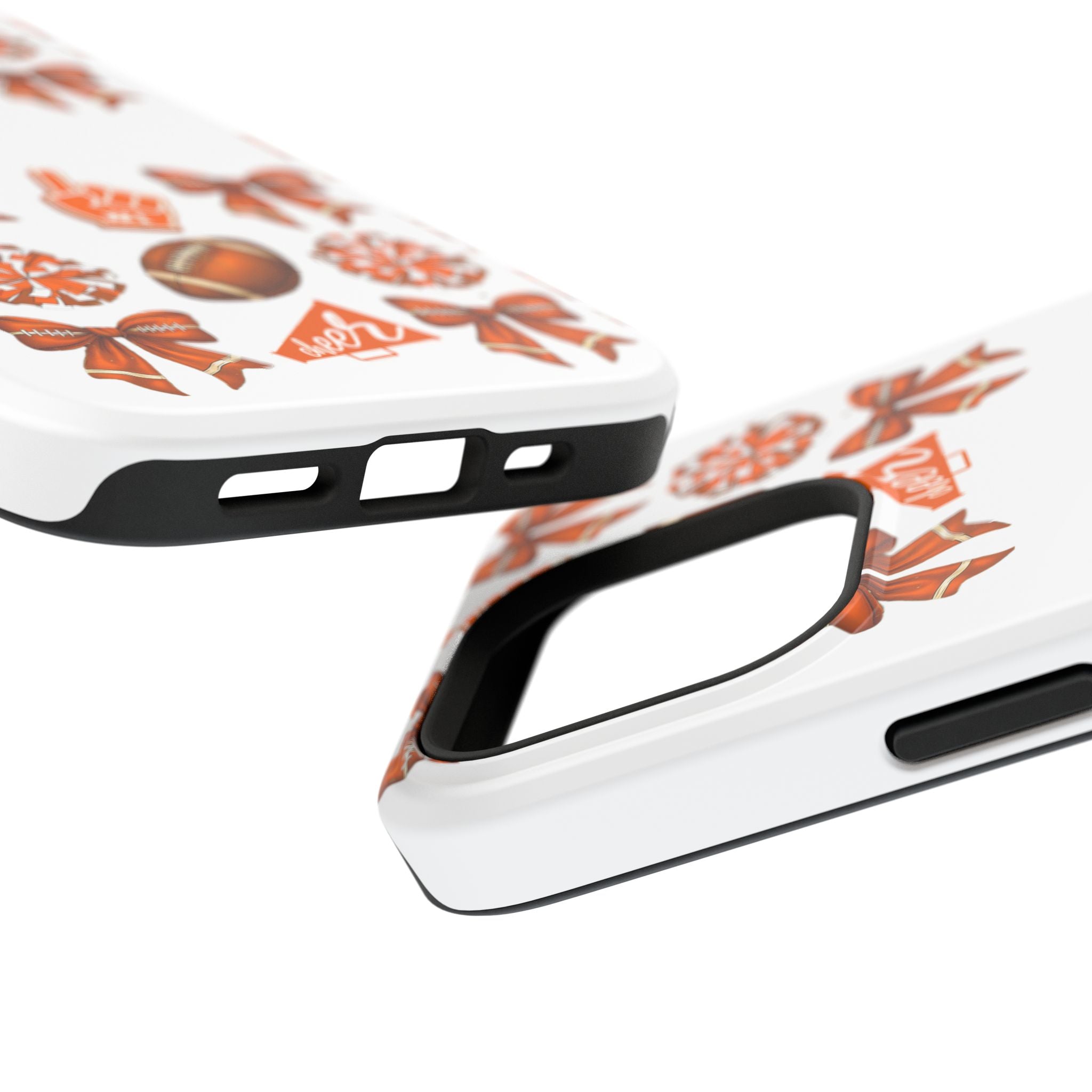 Customizable Orange-Themed Football Team Spirit Phone Case - Cheerful Accessories for Game Day, Unique Design for Fans, Sports Gift, Fall Celebrations, Team Pride