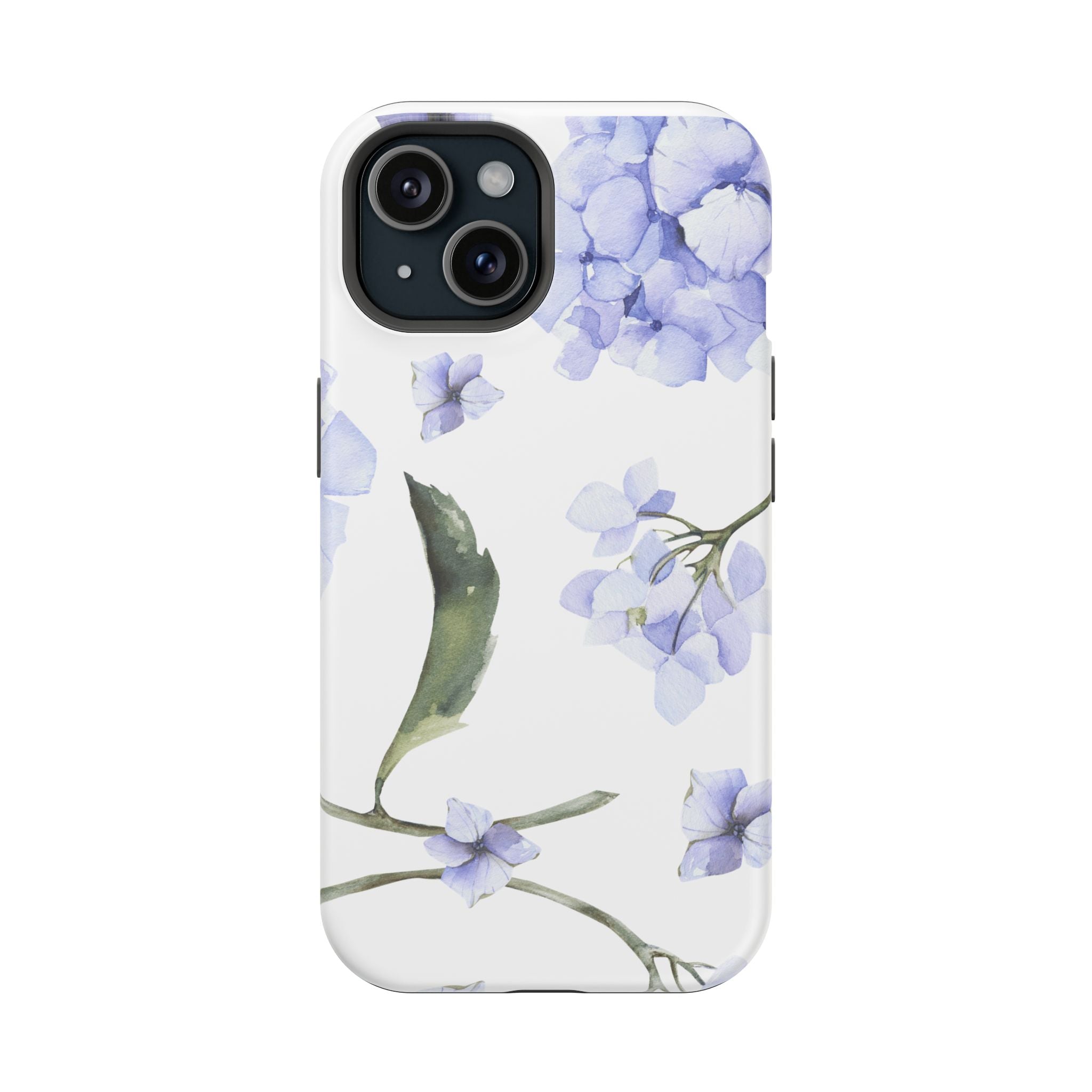 Customizable: Floral Purple Hydrangea Impact-Resistant Phone Case