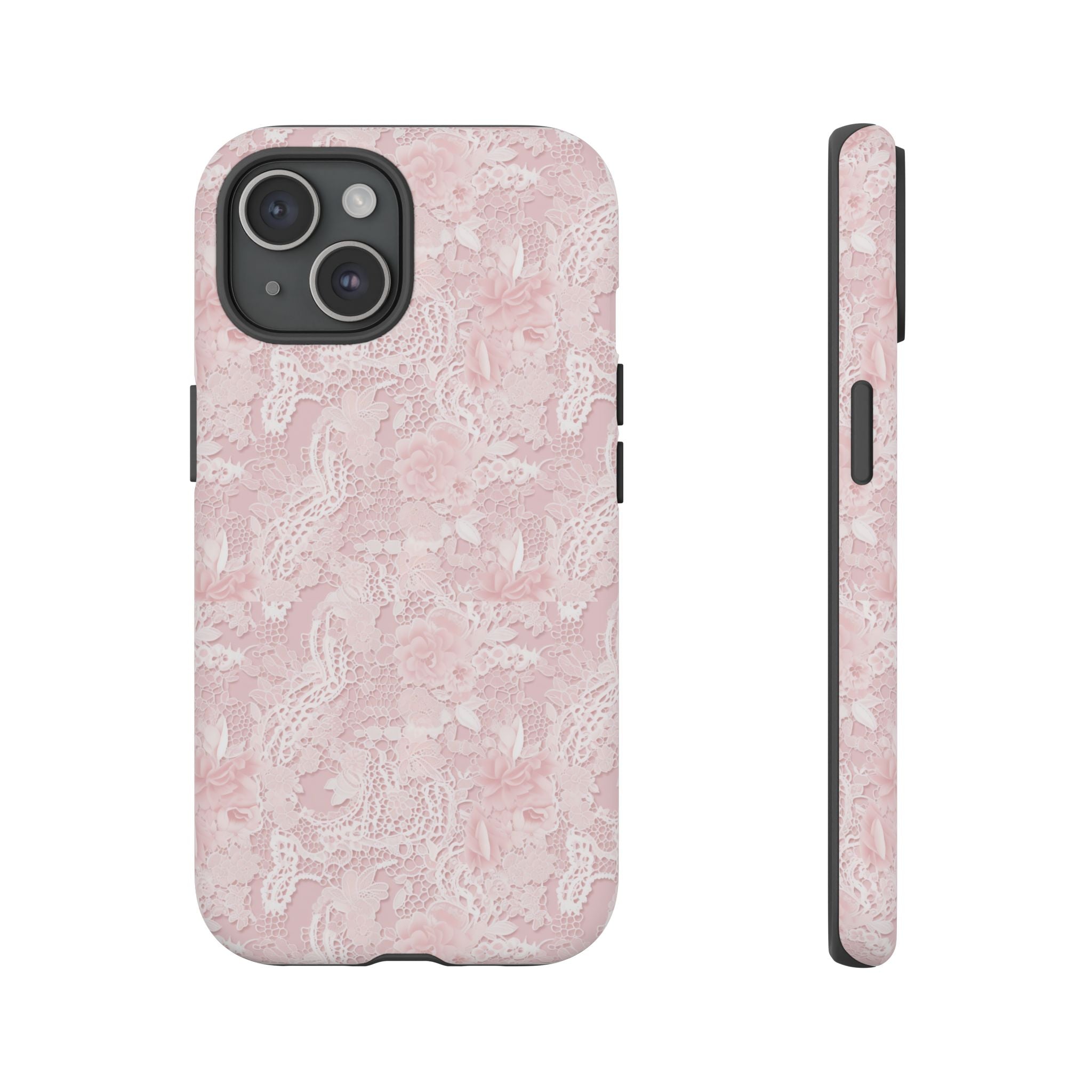 Customizable: Pink Floral Phone Case, Stylish Tough Cases, Unique Gift for Her, Cute Phone Accessories, Floral Tech Cover