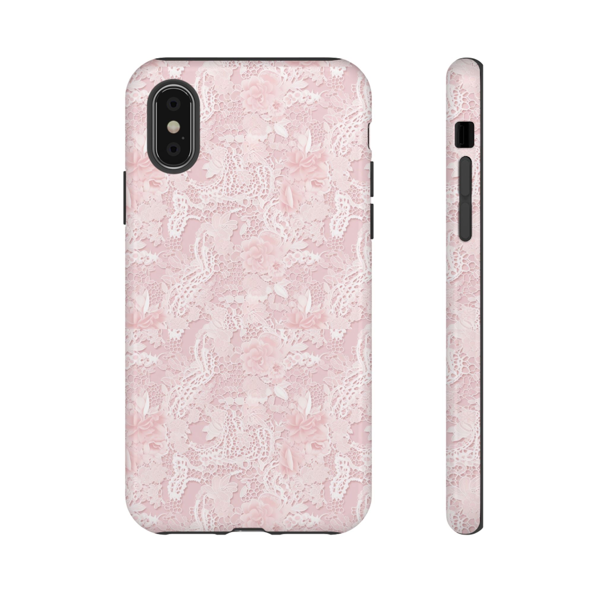 Customizable: Pink Floral Phone Case, Stylish Tough Cases, Unique Gift for Her, Cute Phone Accessories, Floral Tech Cover