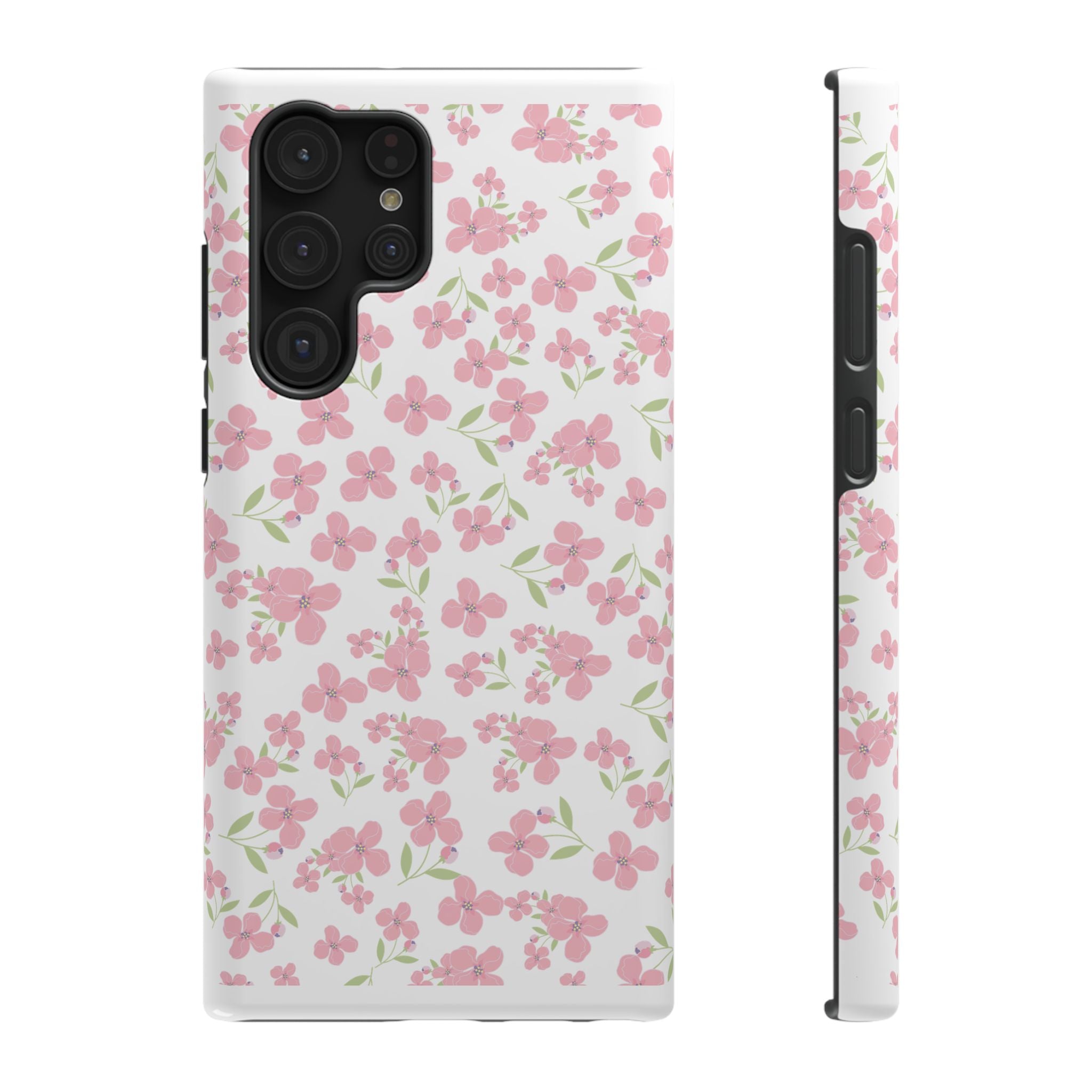 Customizable: Floral Impact-Resistant Phone Case