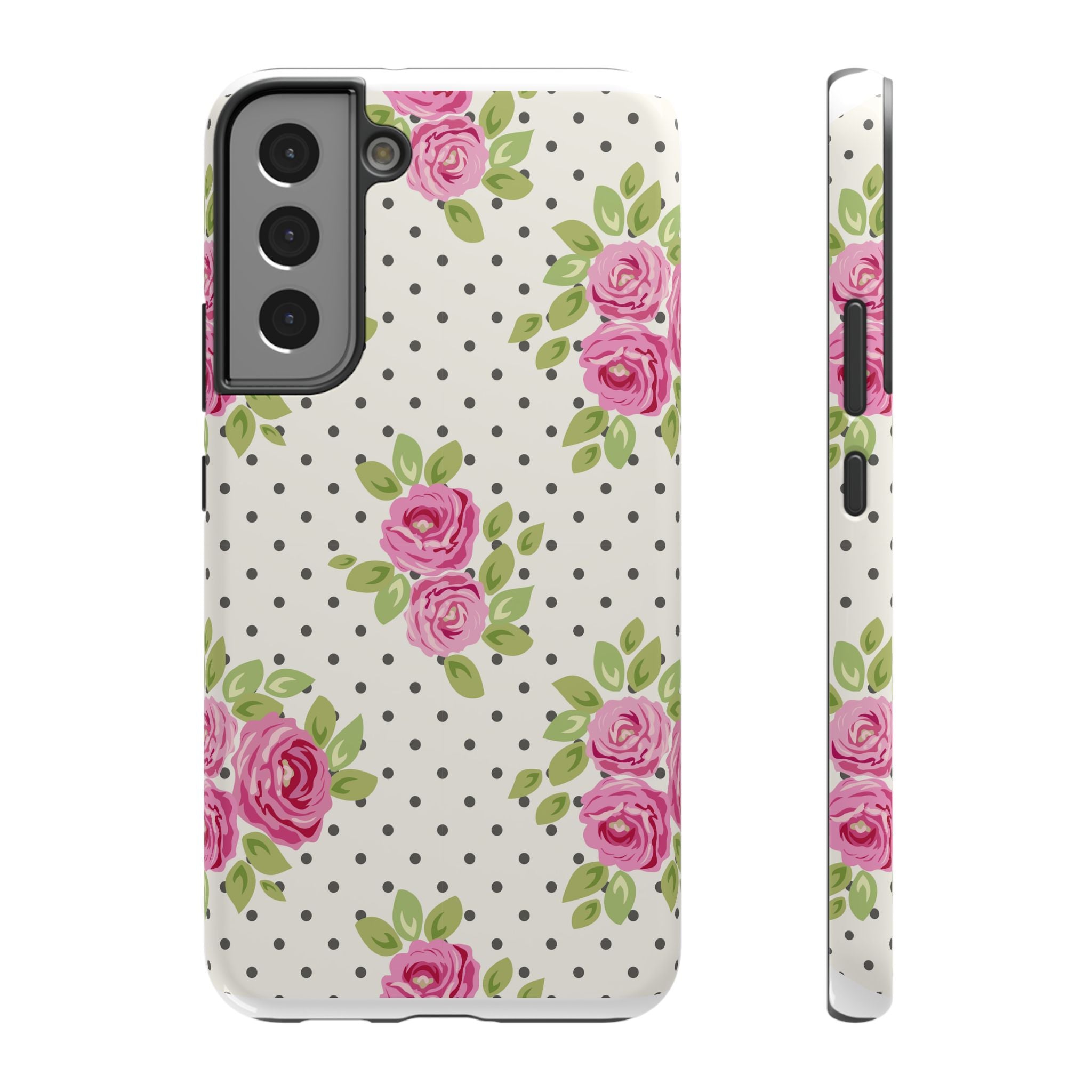 Customizable: Floral Polka Dot Phone Case
