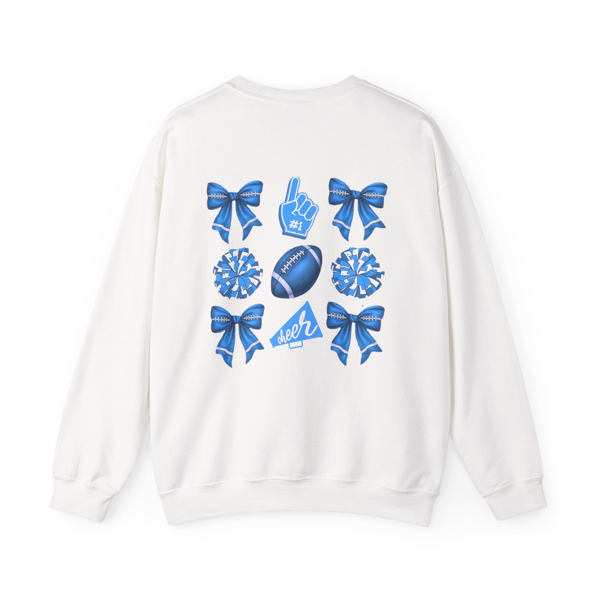 Customizable Light Blue Gameday Crewneck Sweatshirt | College Apparel, Game Day Hoodie, Sports Fan Gear, Customize to Say Anything you Want