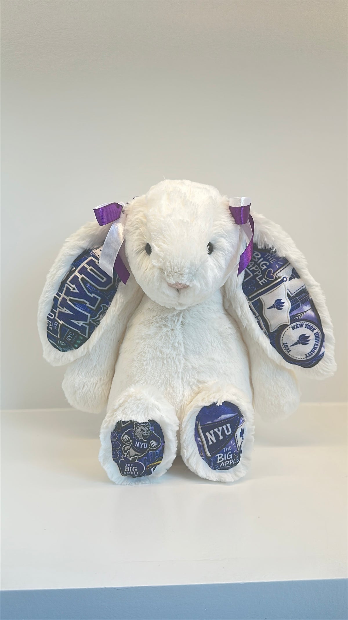 New York University (NYU) Fully Custom College Jellycat Bunny