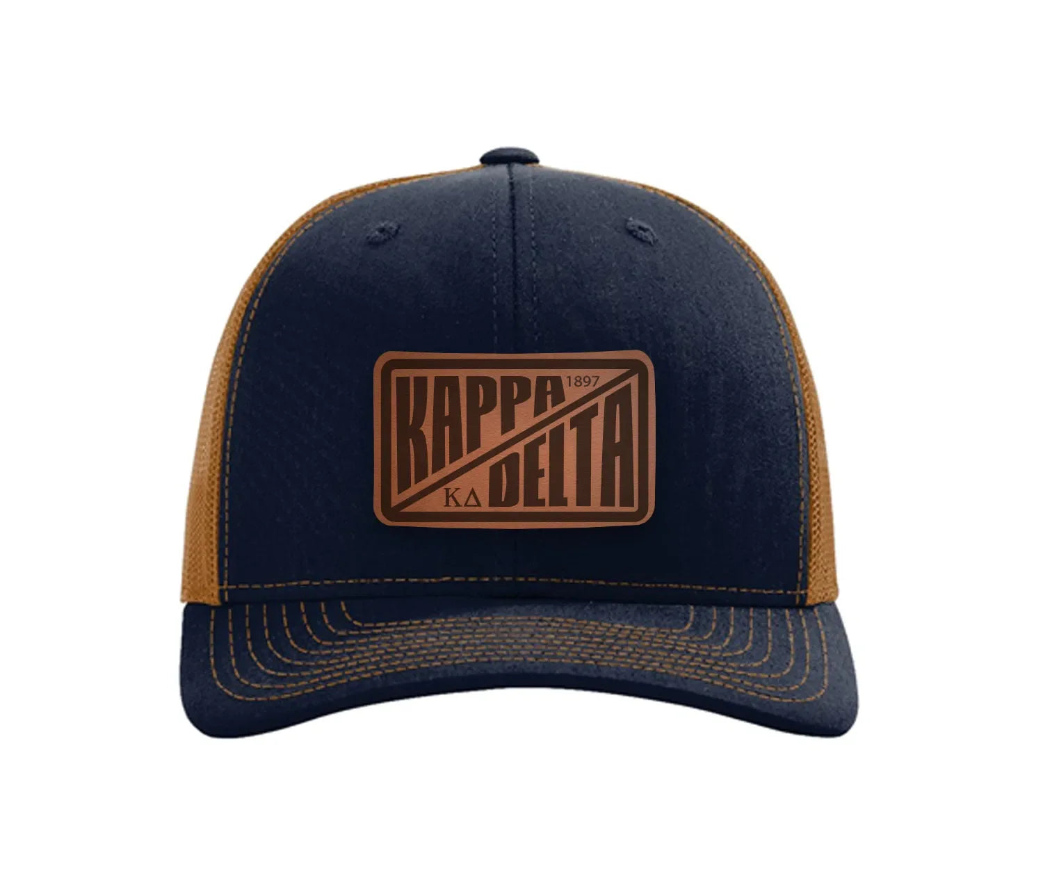 Kappa Delta Richardson 112 Leatherette Patch Trucker Hat - Divide