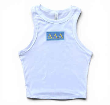 Tri Delta Patch Crop Tank