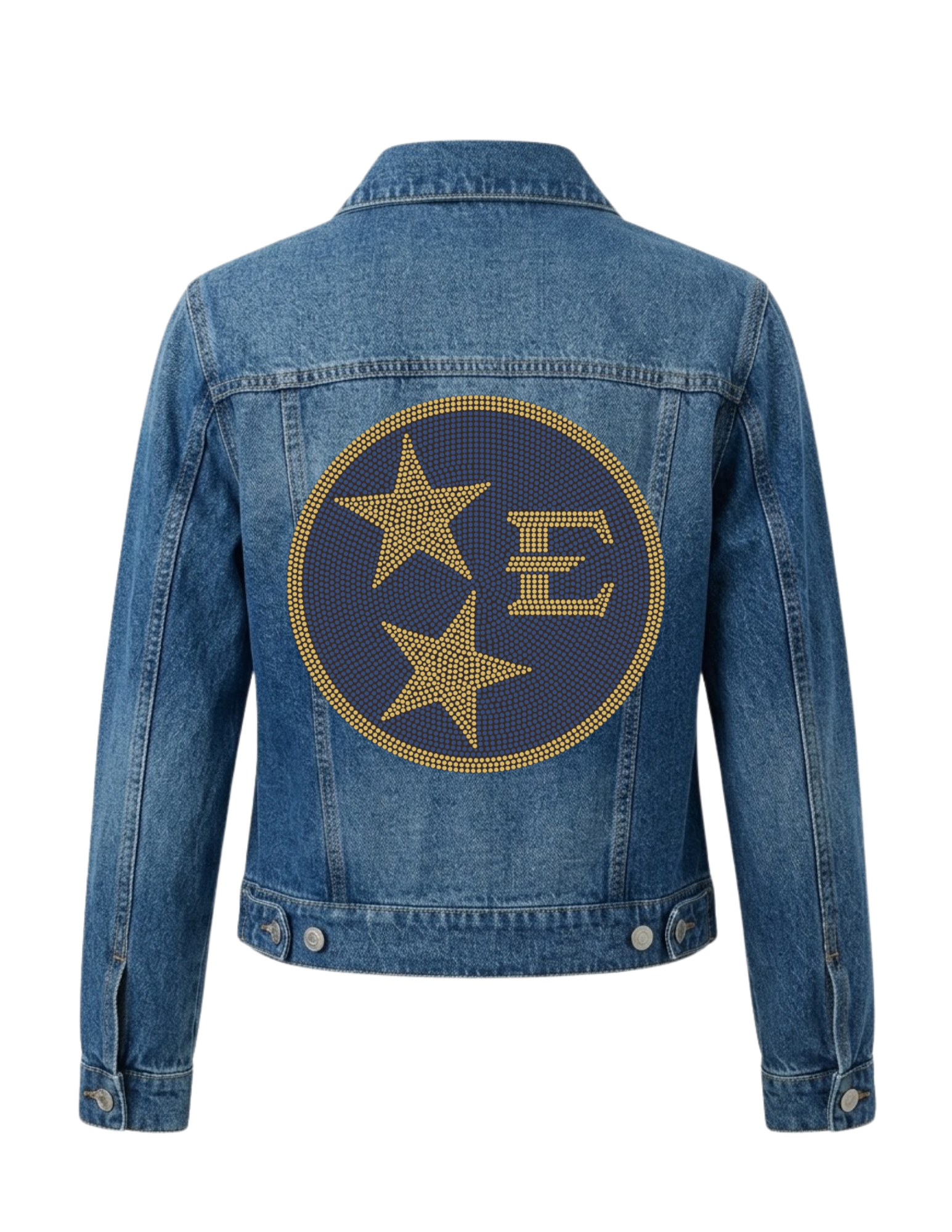 East Tennessee Circle Star Logo Blue Denim Jacket