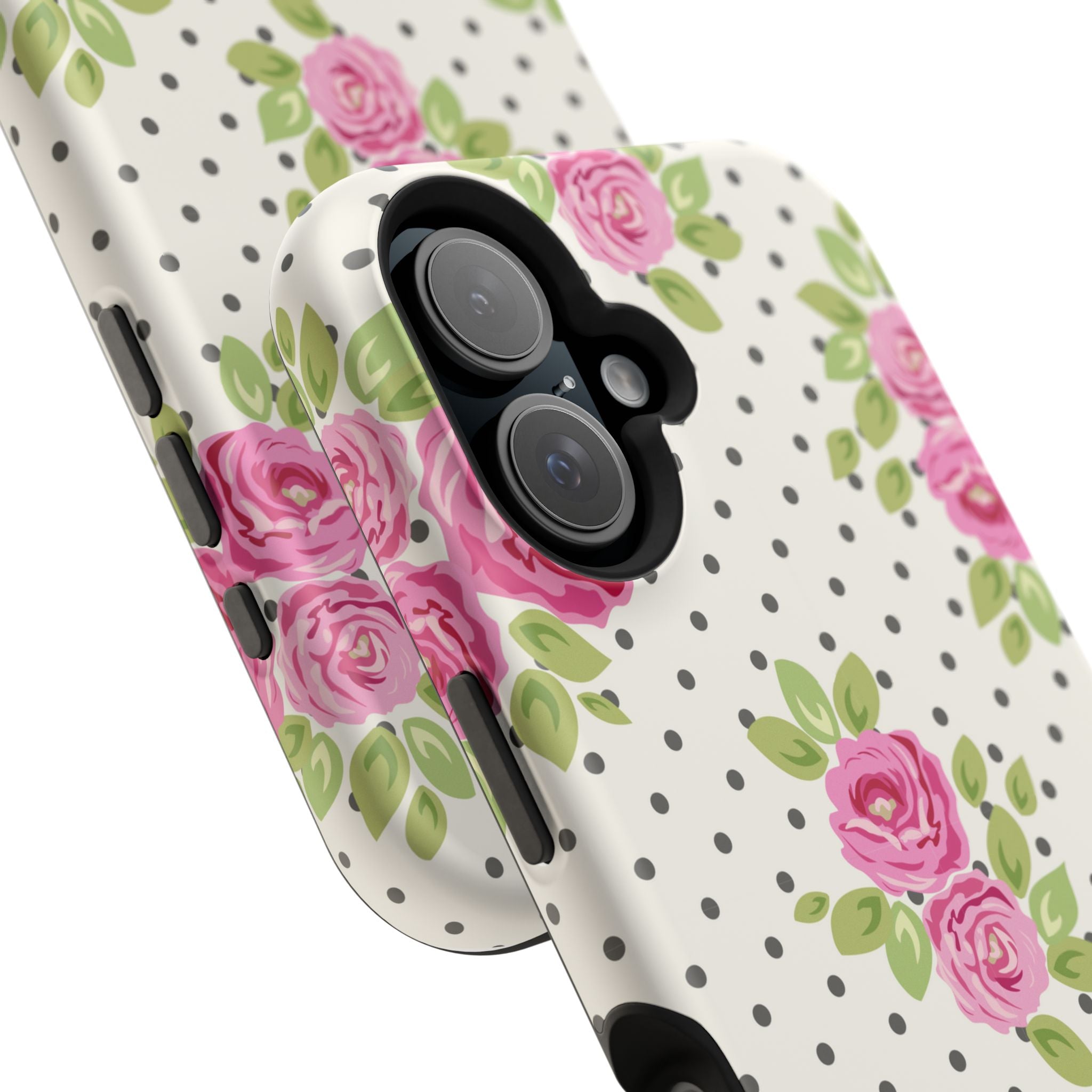 Customizable: Floral Polka Dot Phone Case