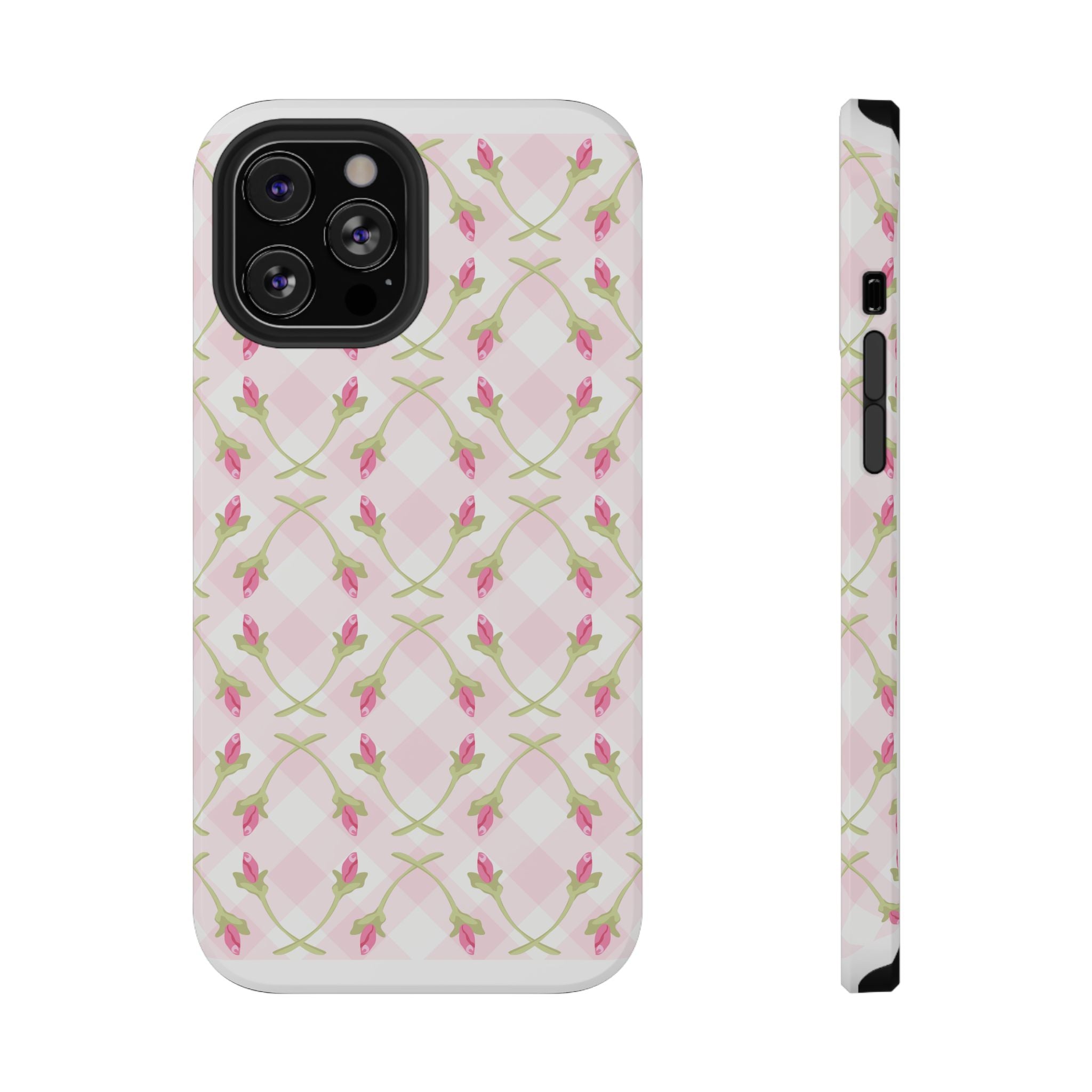 Customizable: Floral Impact-Resistant Phone Case