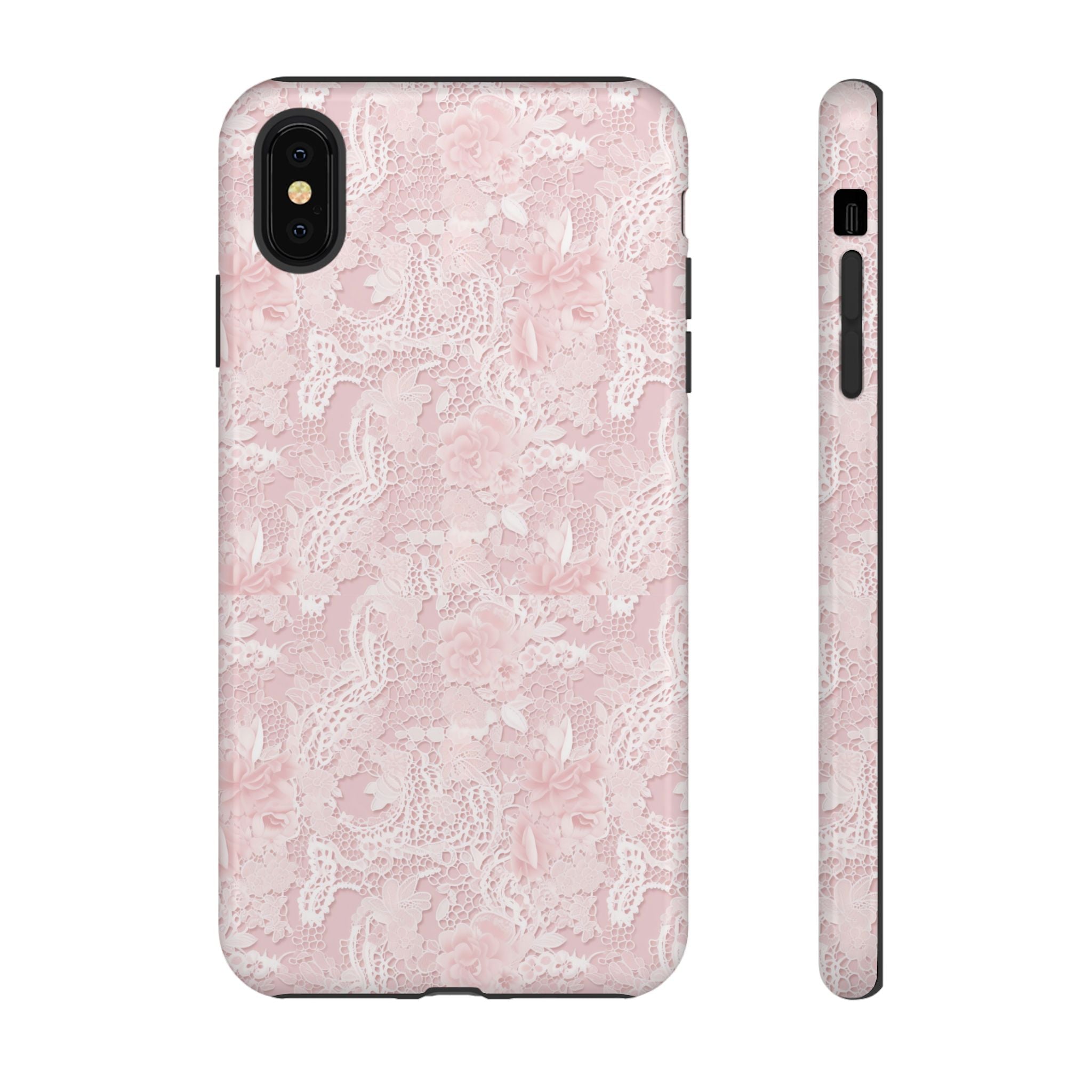 Customizable: Pink Floral Phone Case, Stylish Tough Cases, Unique Gift for Her, Cute Phone Accessories, Floral Tech Cover