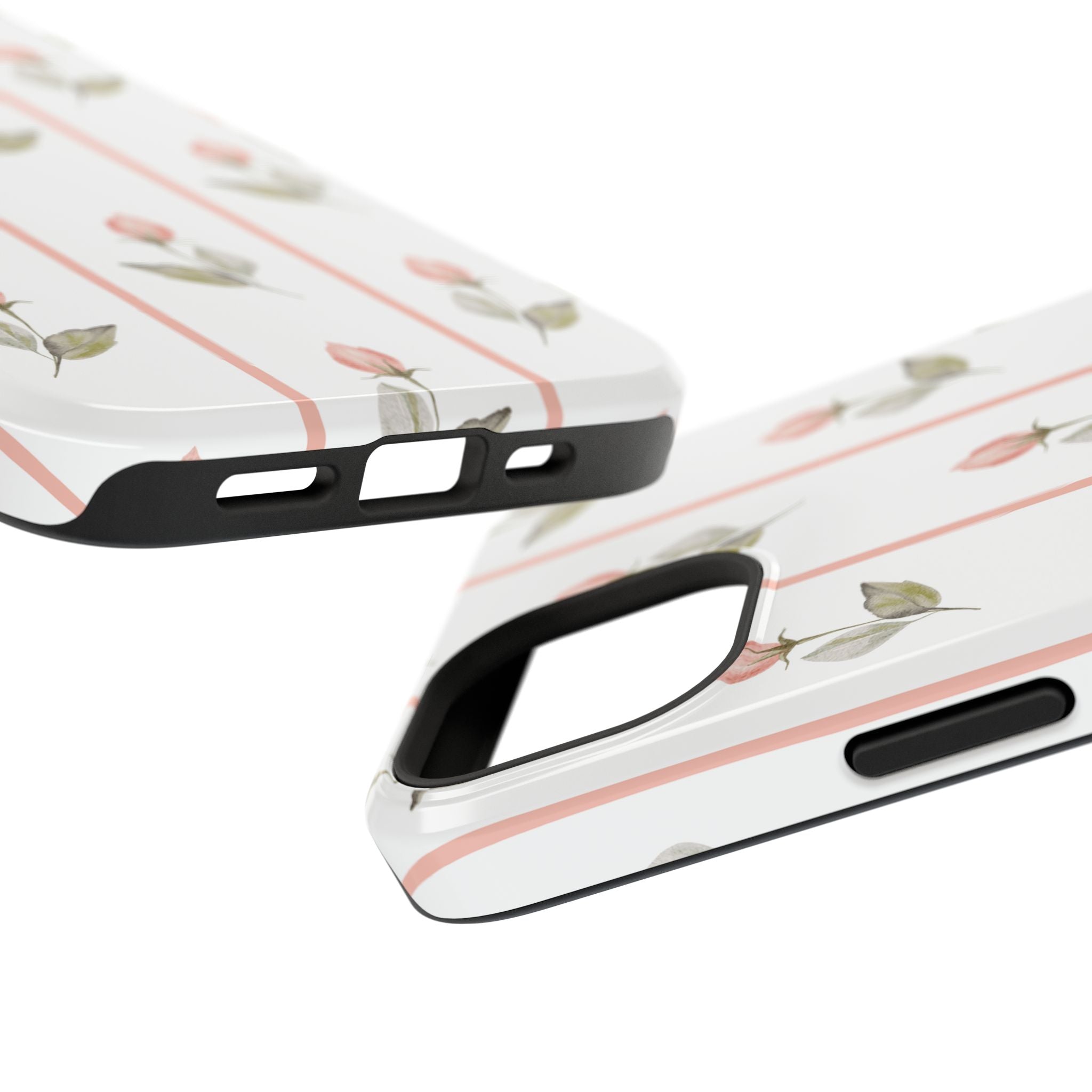Customizable: Floral Impact-Resistant Phone Case, Chic Phone Cover