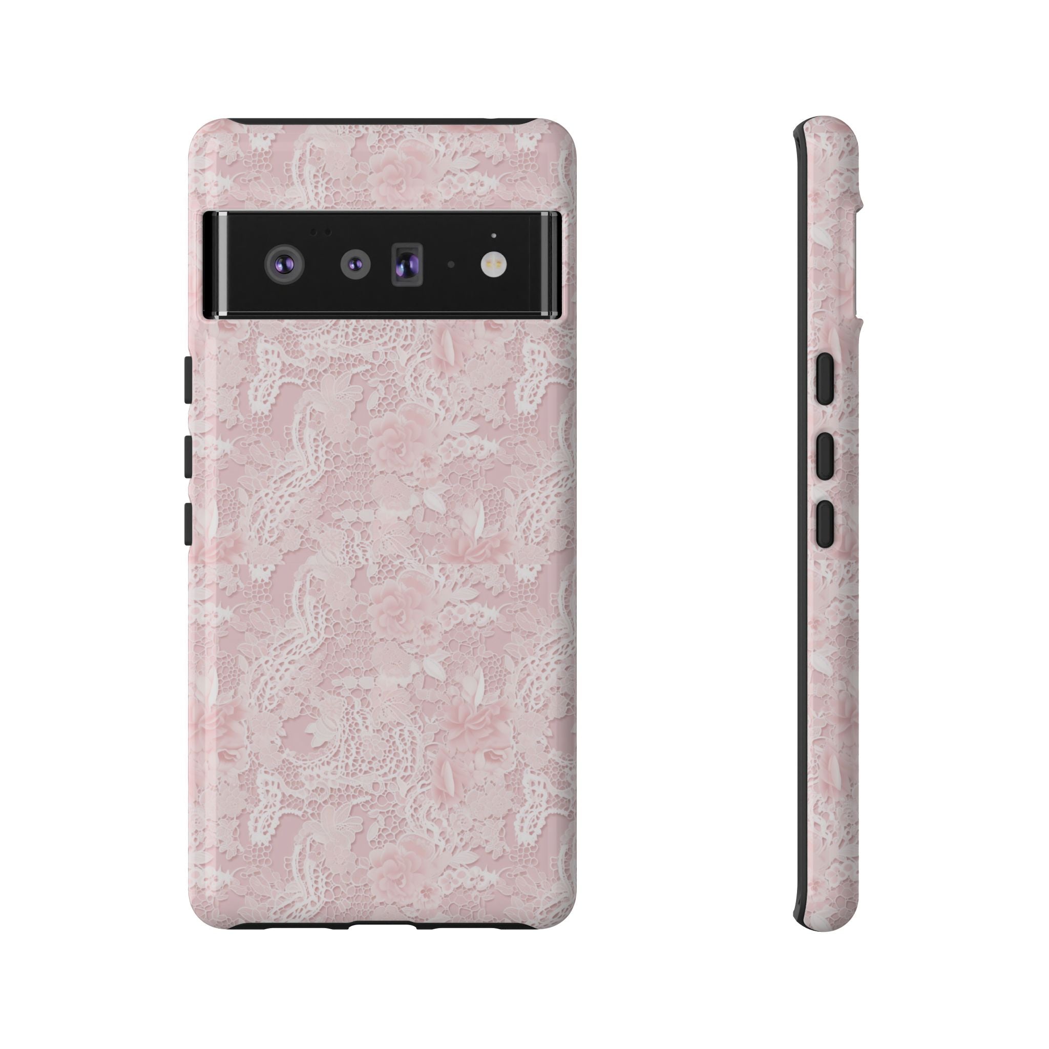 Customizable: Pink Floral Phone Case, Stylish Tough Cases, Unique Gift for Her, Cute Phone Accessories, Floral Tech Cover